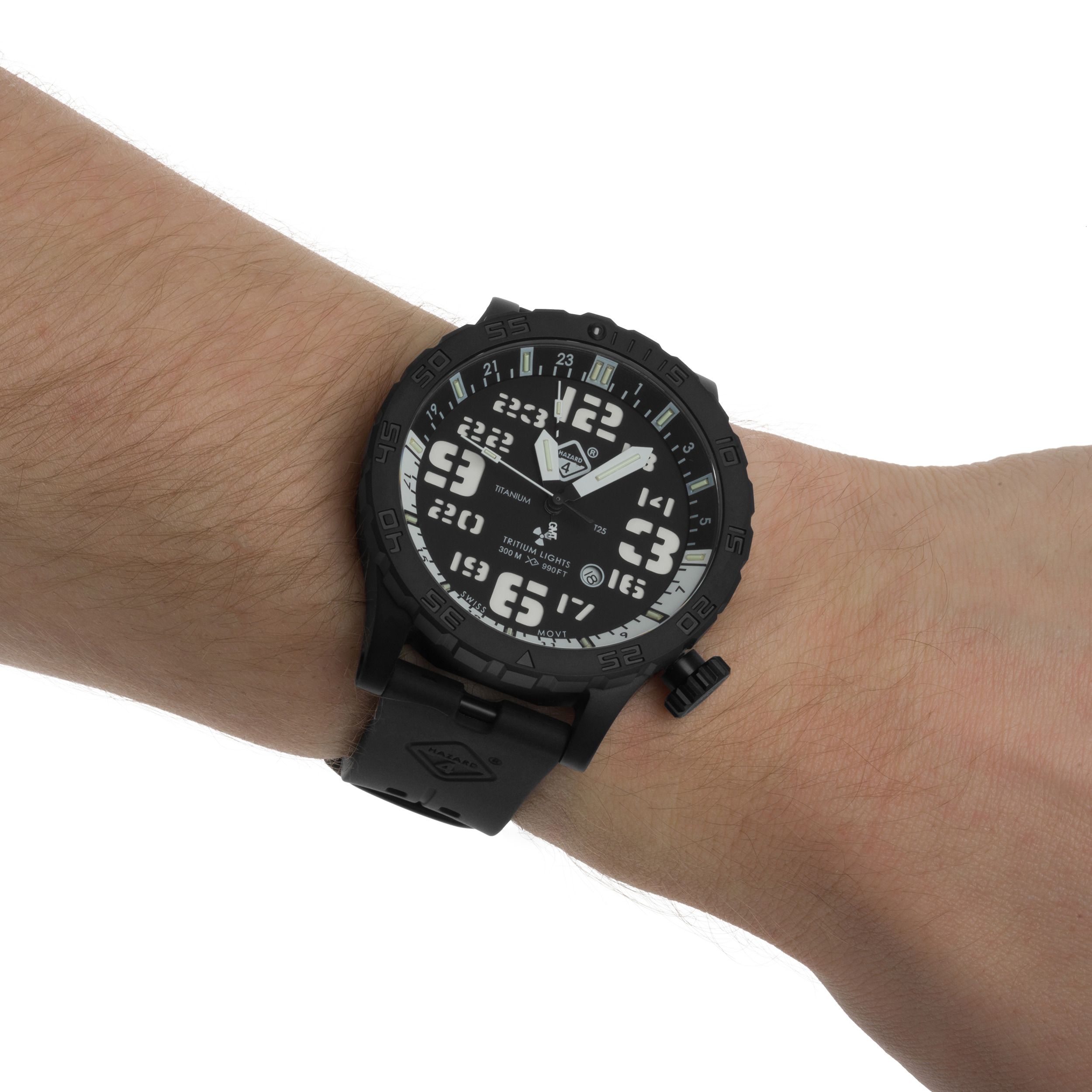 Годинник Hazard 4 Heavy Water Diver Nightwatch GMT - Black