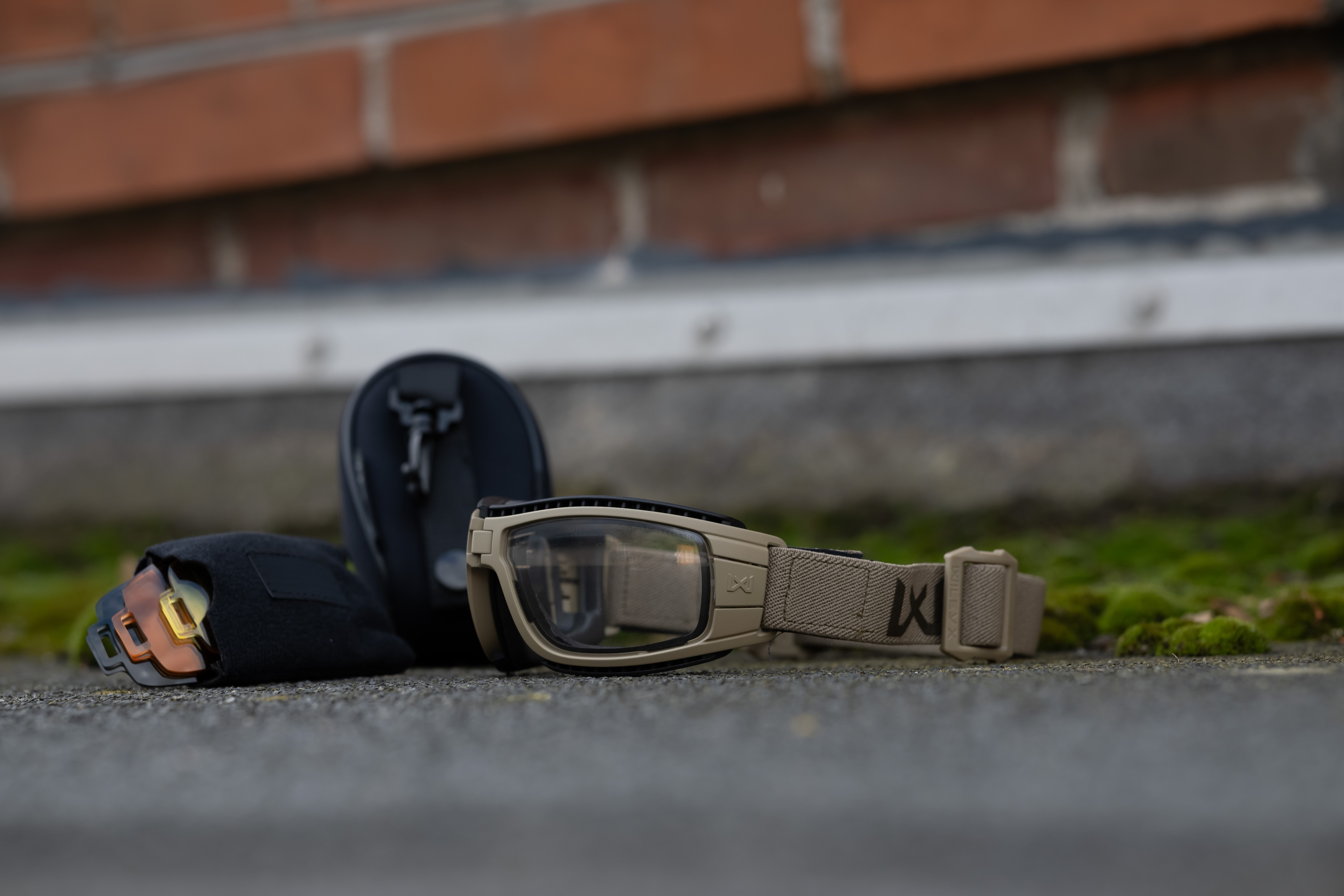 Тактичні окуляри-маска Wiley X Lynx Clear/Grey - Tan