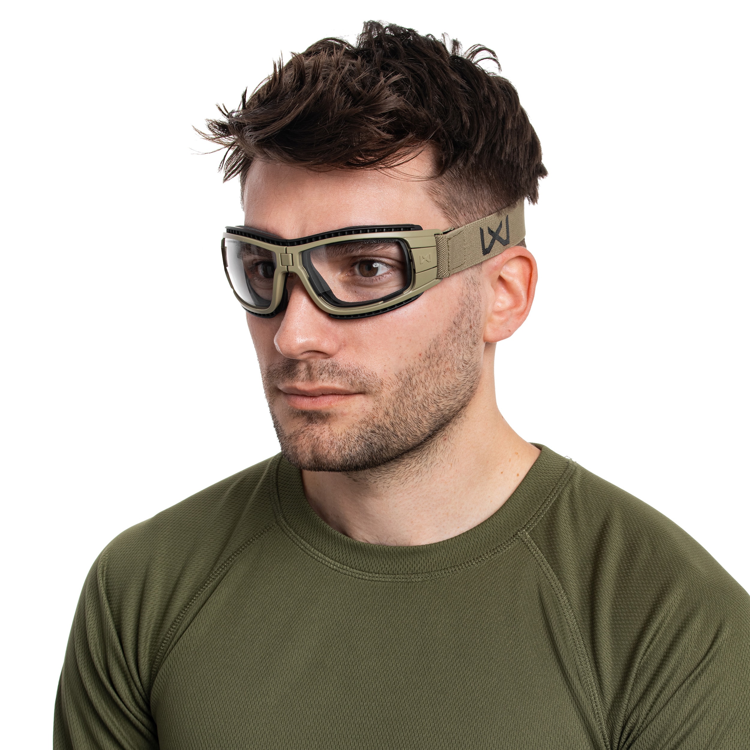 Тактичні окуляри-маска Wiley X Lynx Clear/Grey - Tan