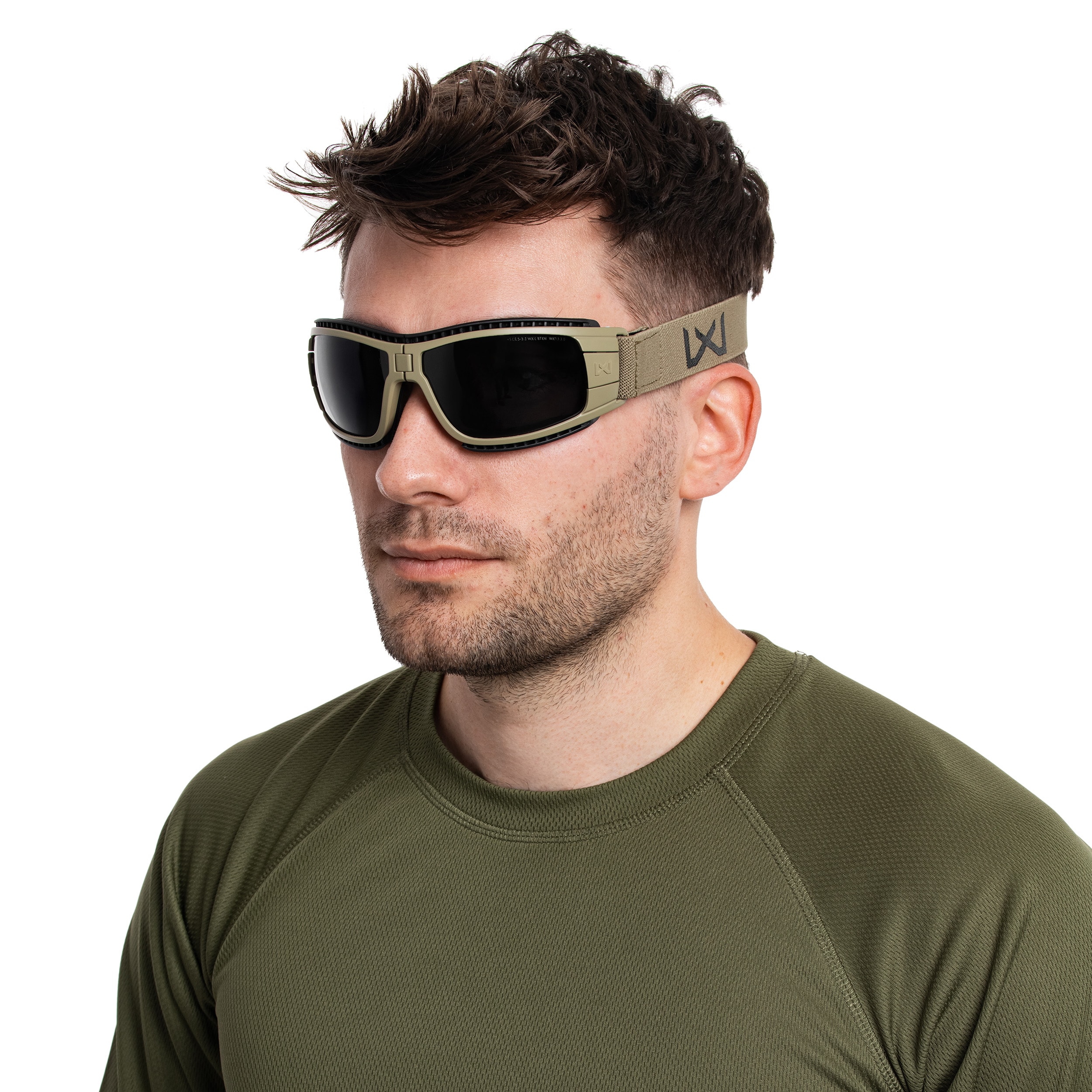 Тактичні окуляри-маска Wiley X Lynx Clear/Grey - Tan