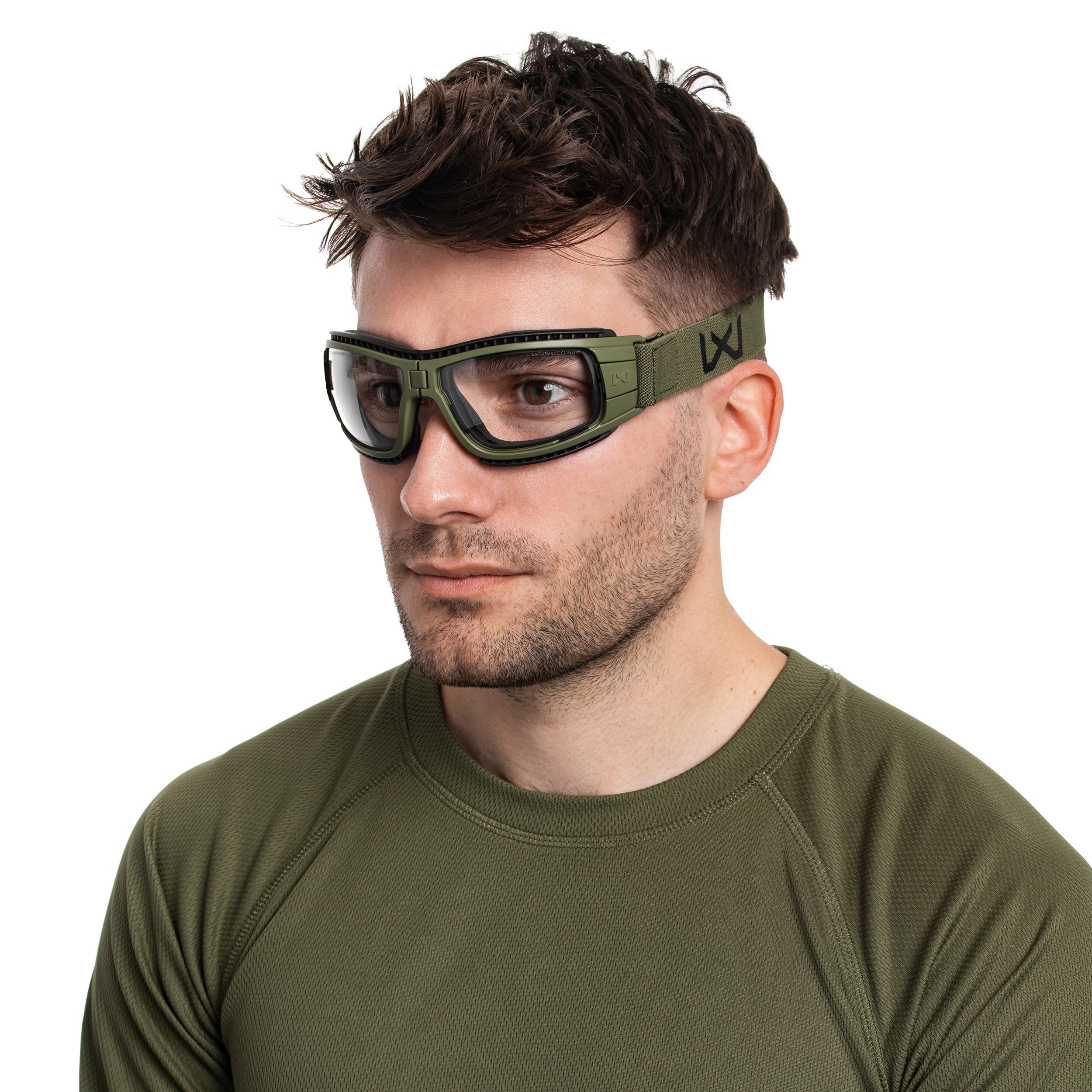 Тактичні окуляри-маска Wiley X Lynx Clear/Grey - Green