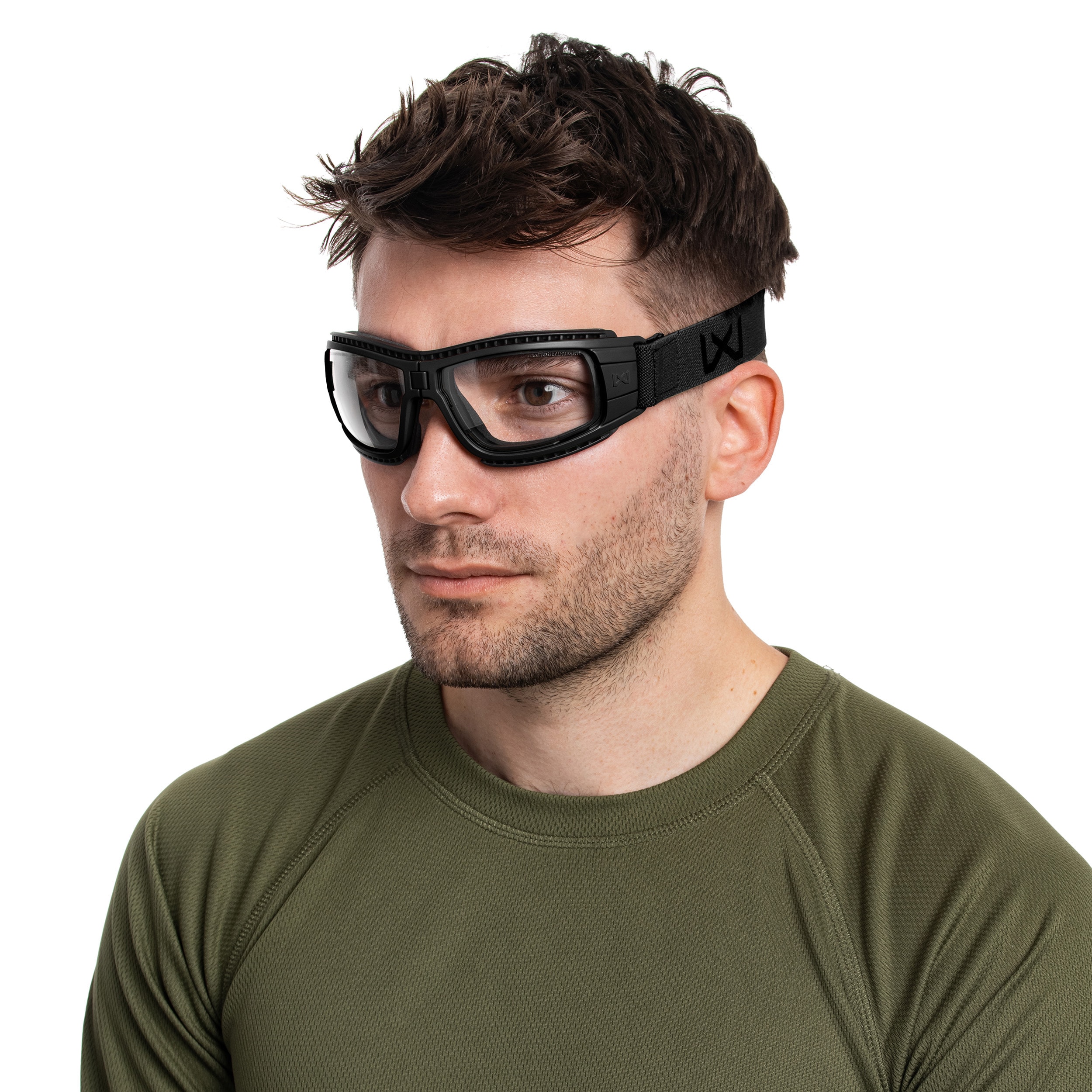 Тактичні окуляри-маска Wiley X Lynx Clear/Grey - Black