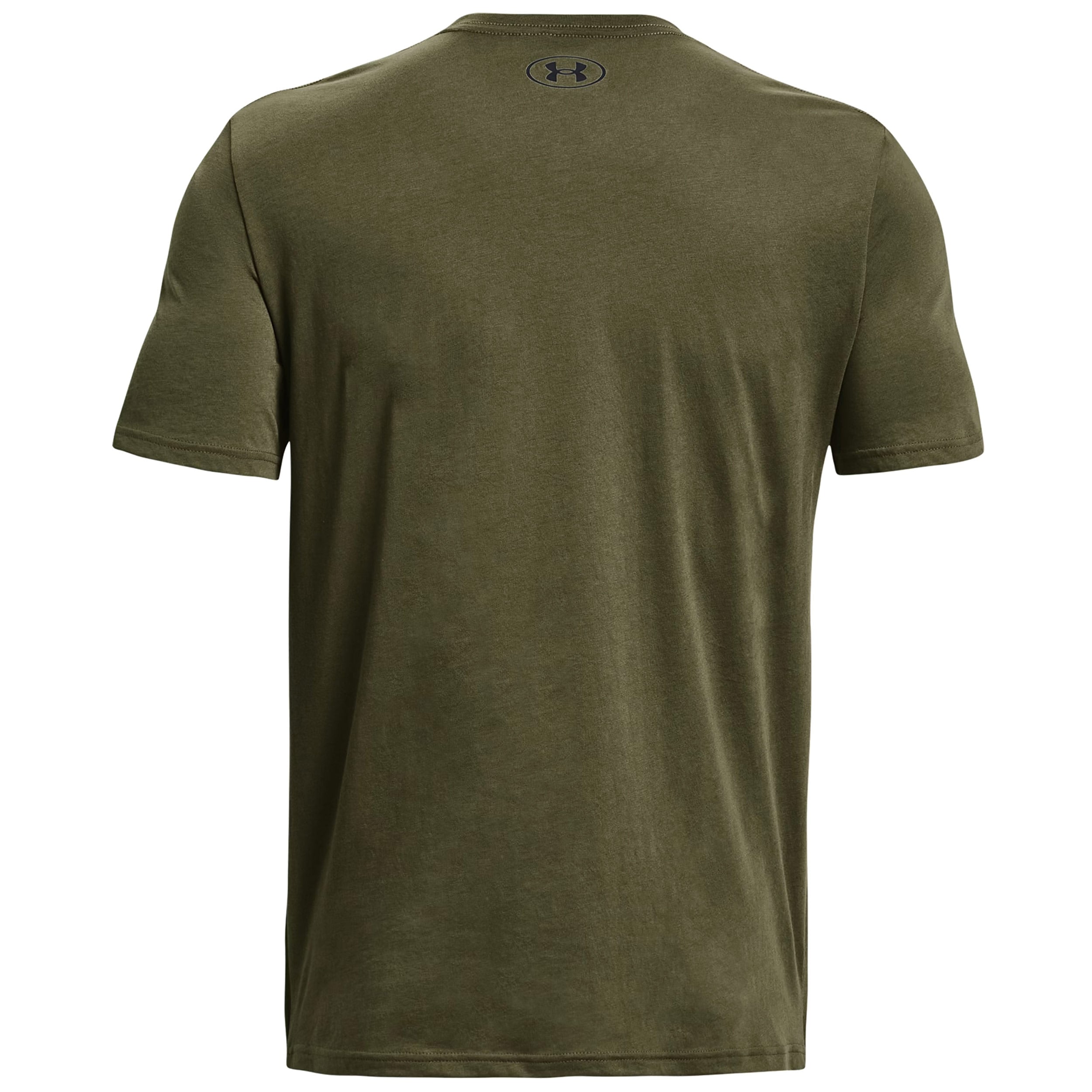 Футболка T-shirt Under Armour Left Chest Logo - Marine OD Green/Black
