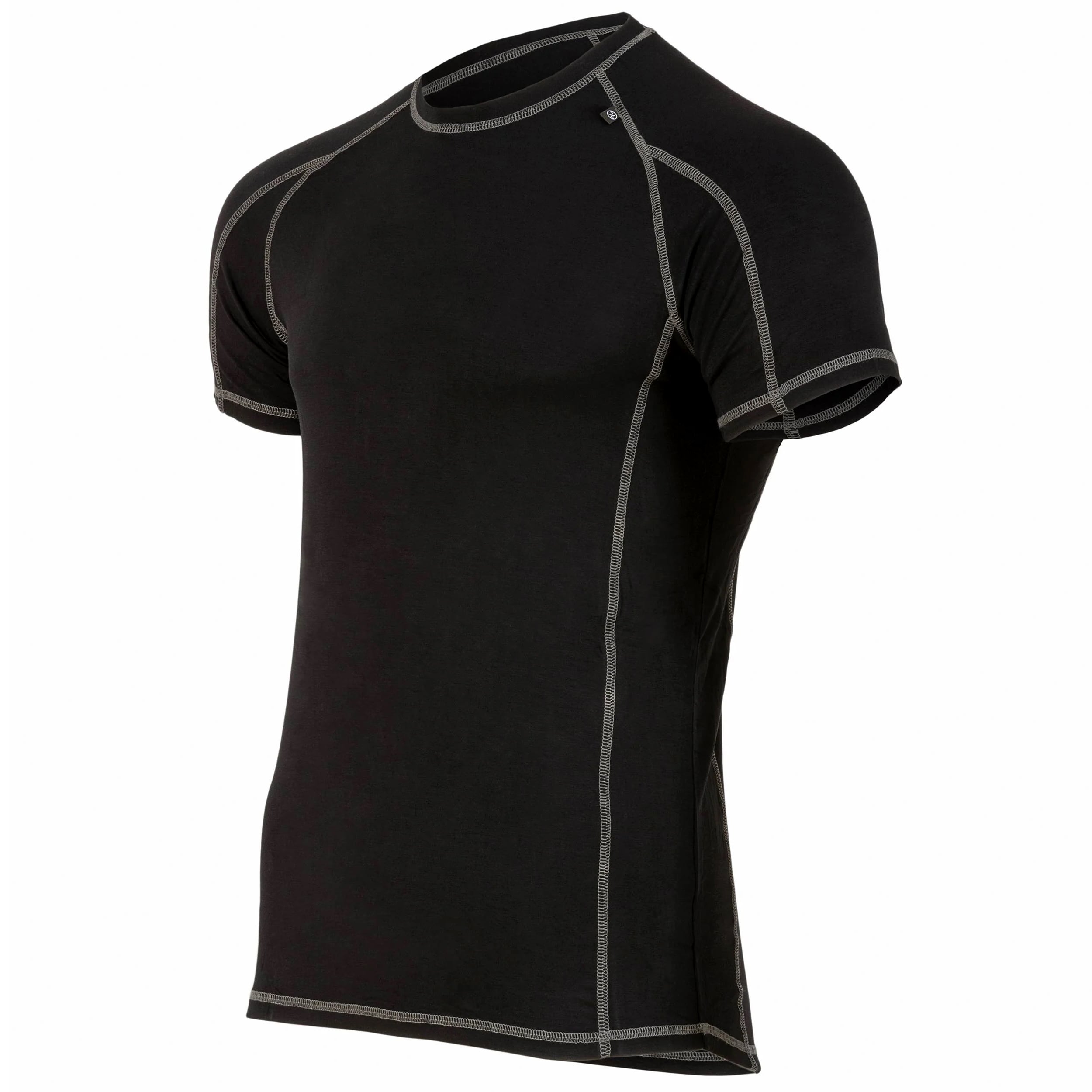 Термоактивна футболка Highlander Outdoor Bamboo Base Layer 190 - Black