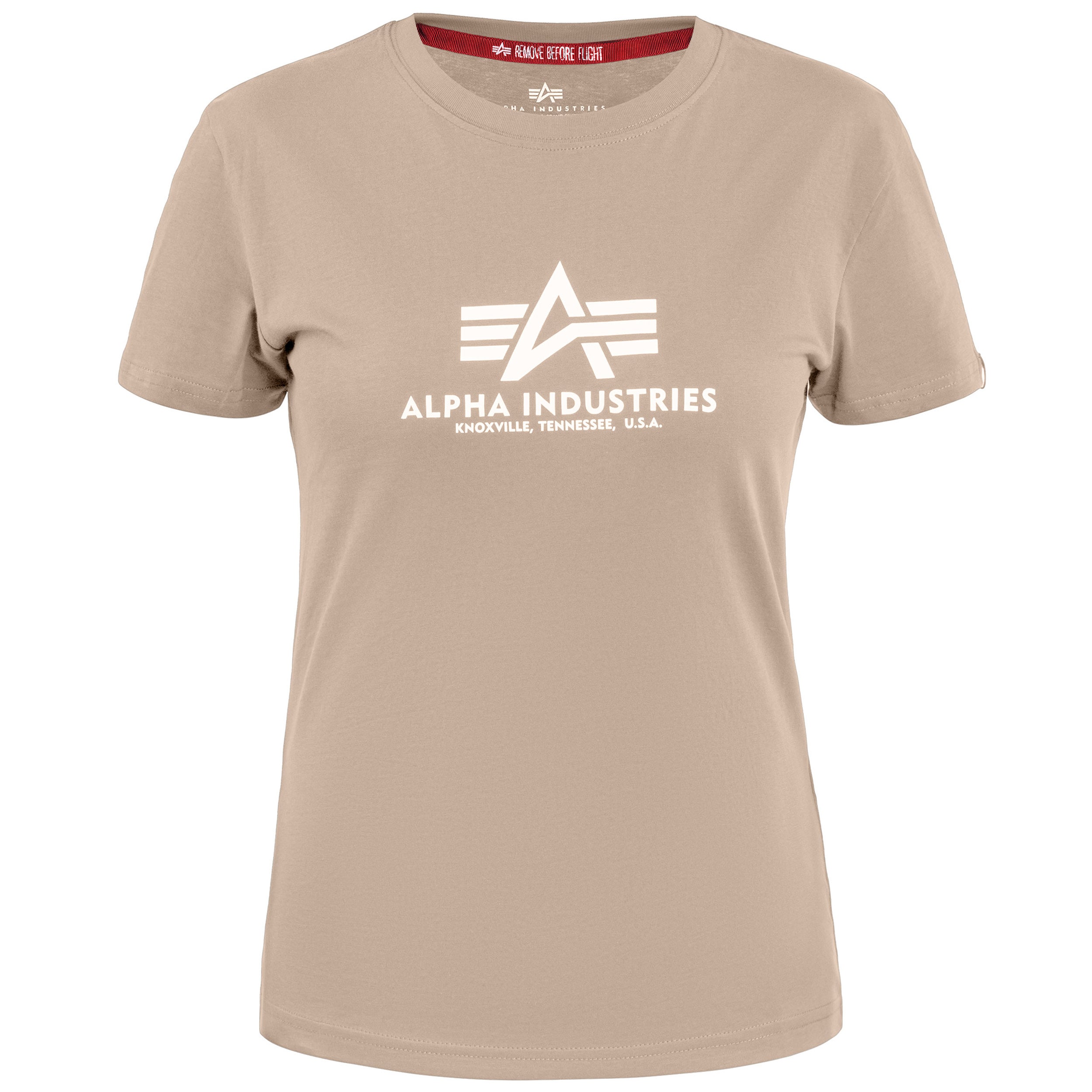 Футболка T-shirt жіноча Alpha Industries New Basic - Vintage Sand