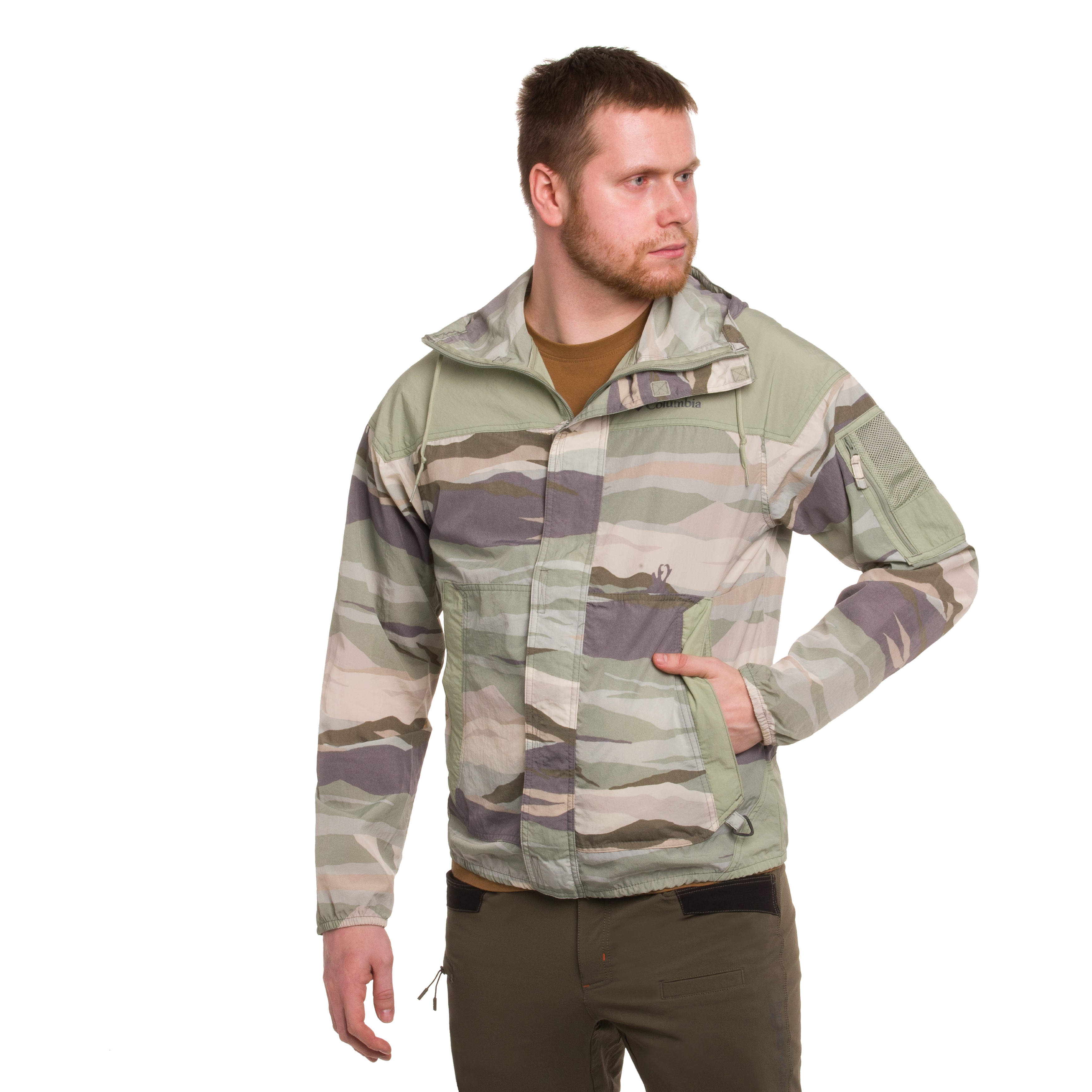 Куртка Columbia Challenger II Printed Windbreaker - Safari Roque Valley/Safari