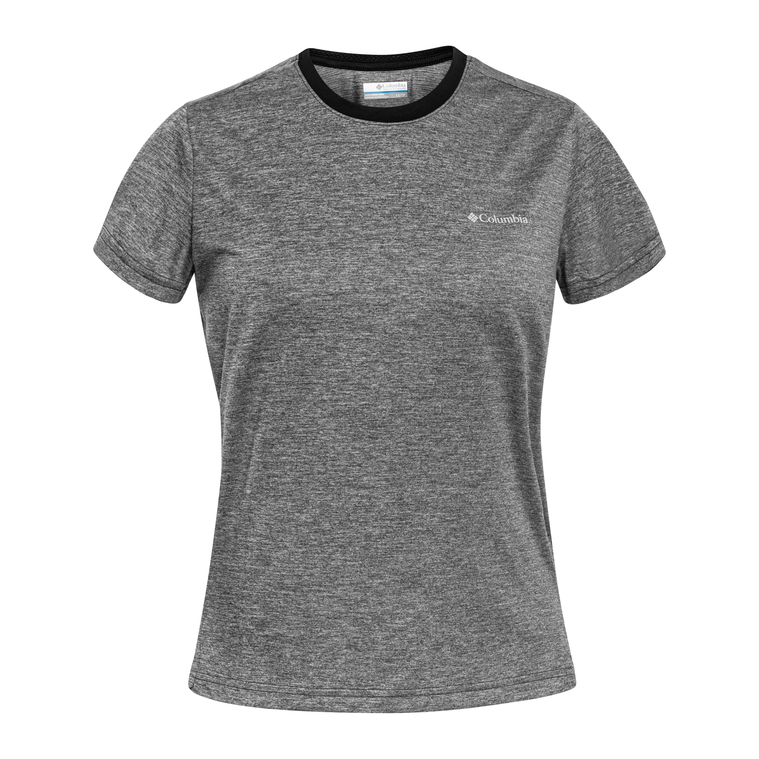 Жіноча футболка Columbia Bluevista Hill Short Sleeve Crew - Black Heather