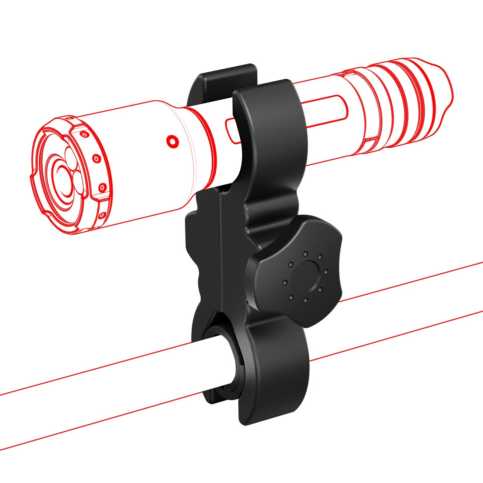 Кріплення Ledlenser Universal Mounting System для ліхтариків - Black