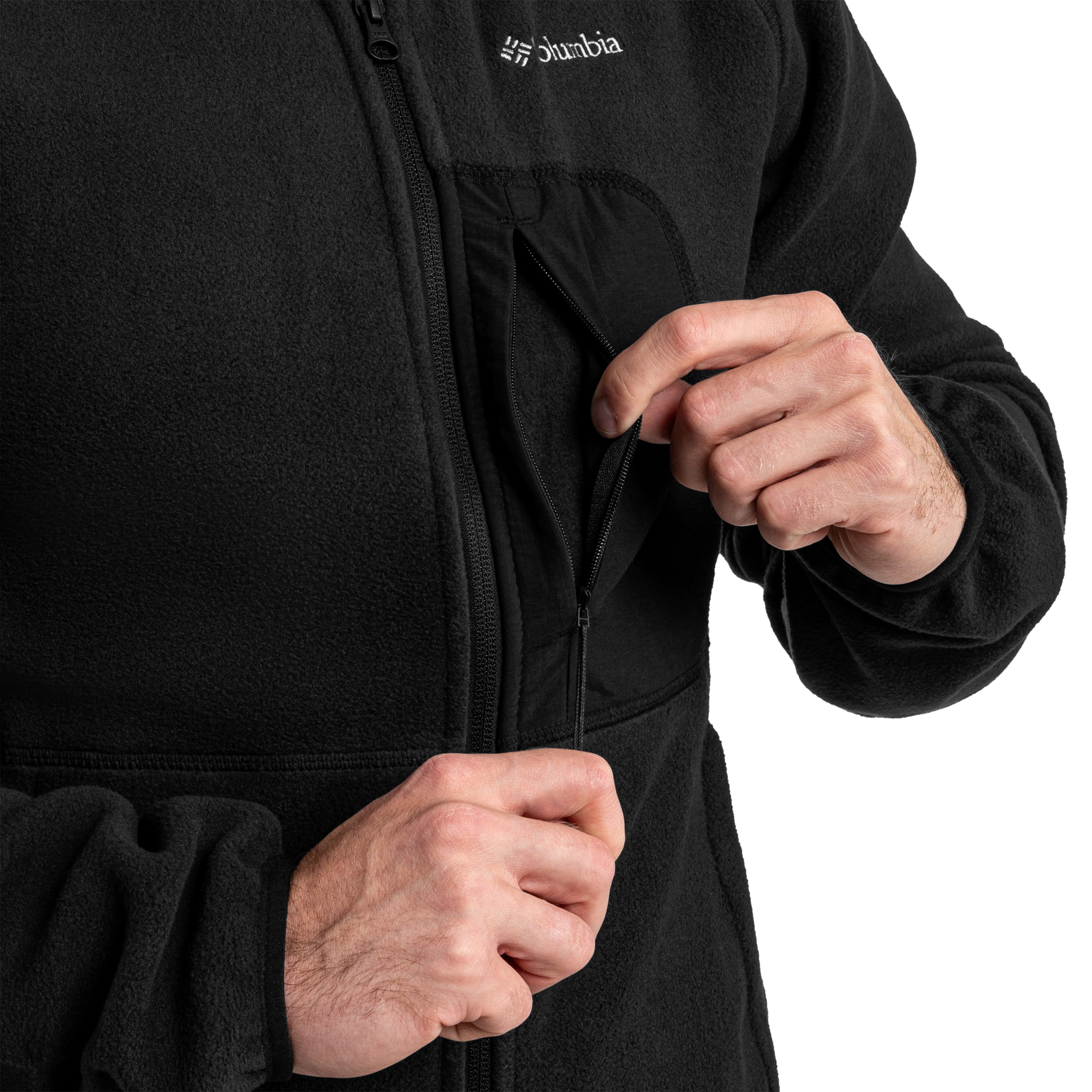 Флісова кофта Columbia Rapid Expedition II Full Zip Fleece - Black