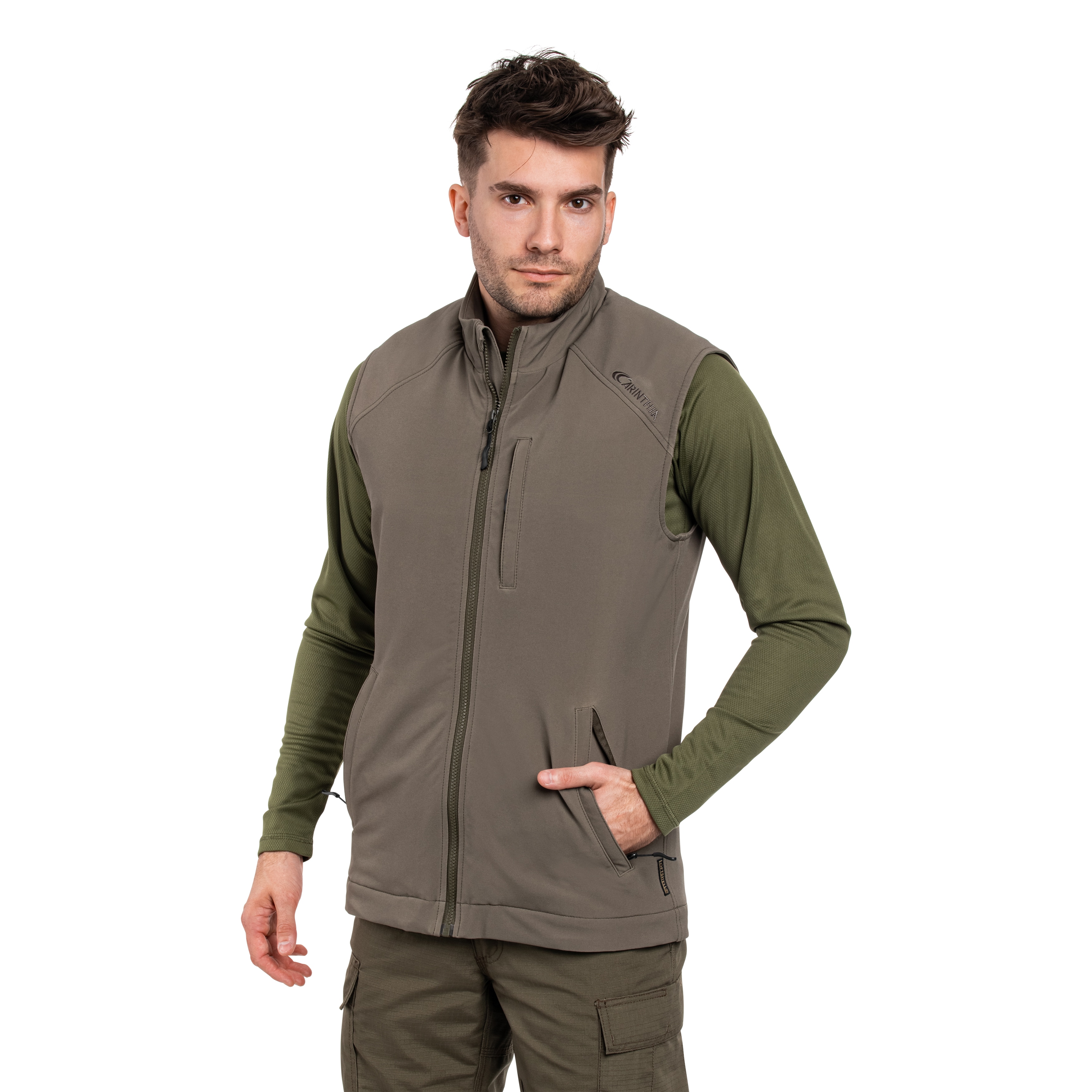 Безрукавка Carinthia Loftshell Climate Vest - Olive