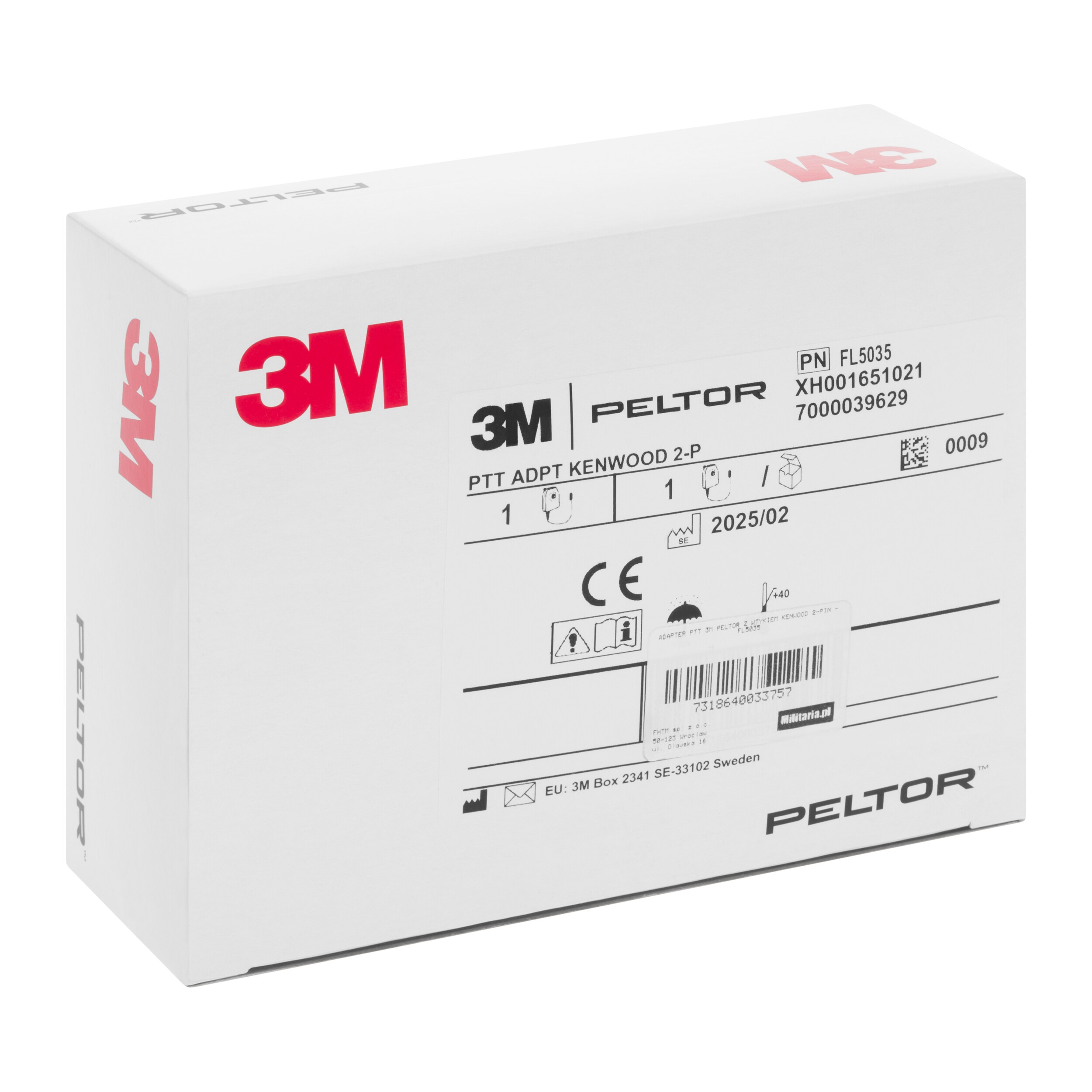 Кнопка PTT 3M Peltor штекер Kenwood