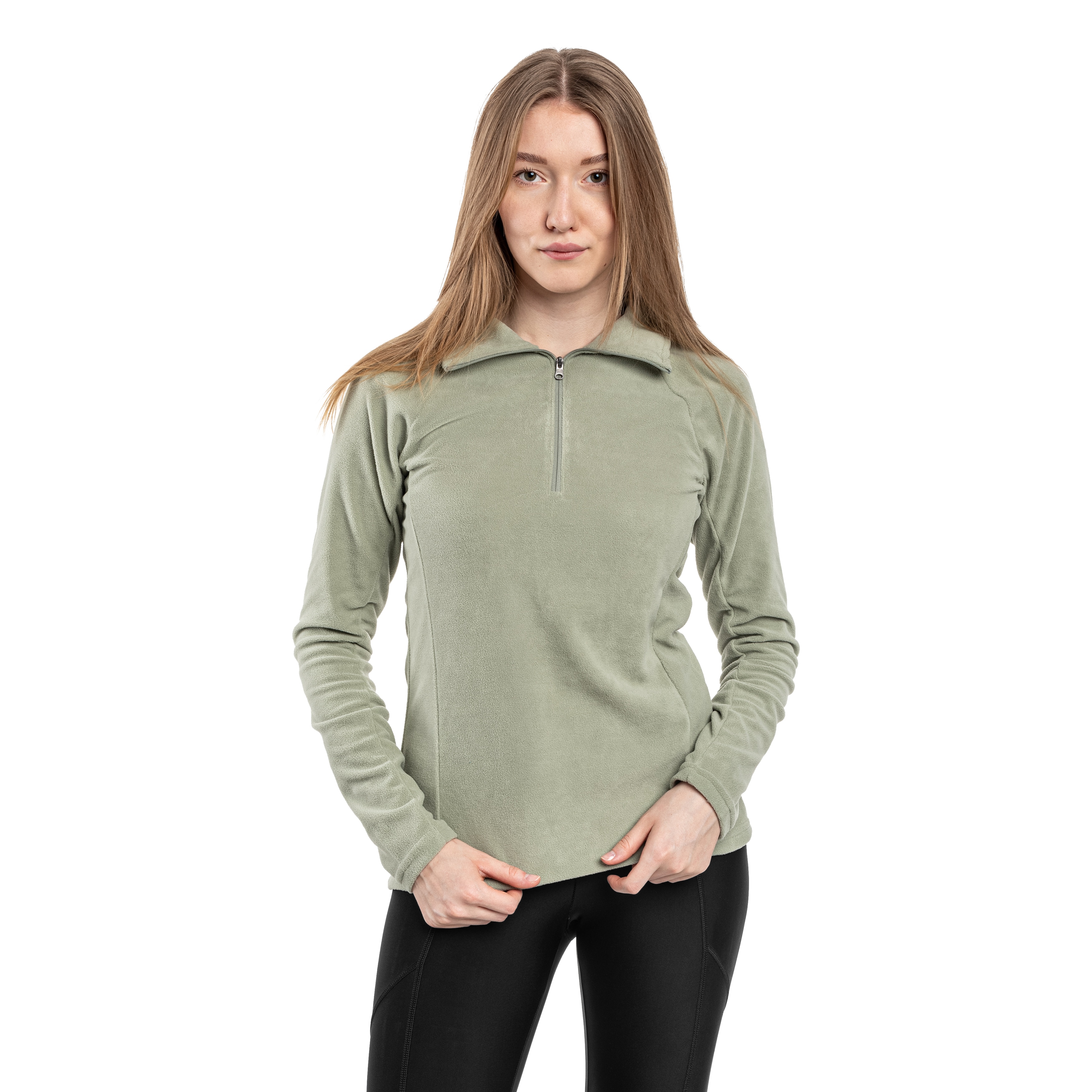 Жіноча флісова кофта Columbia Glacial IV Half Zip - Safari