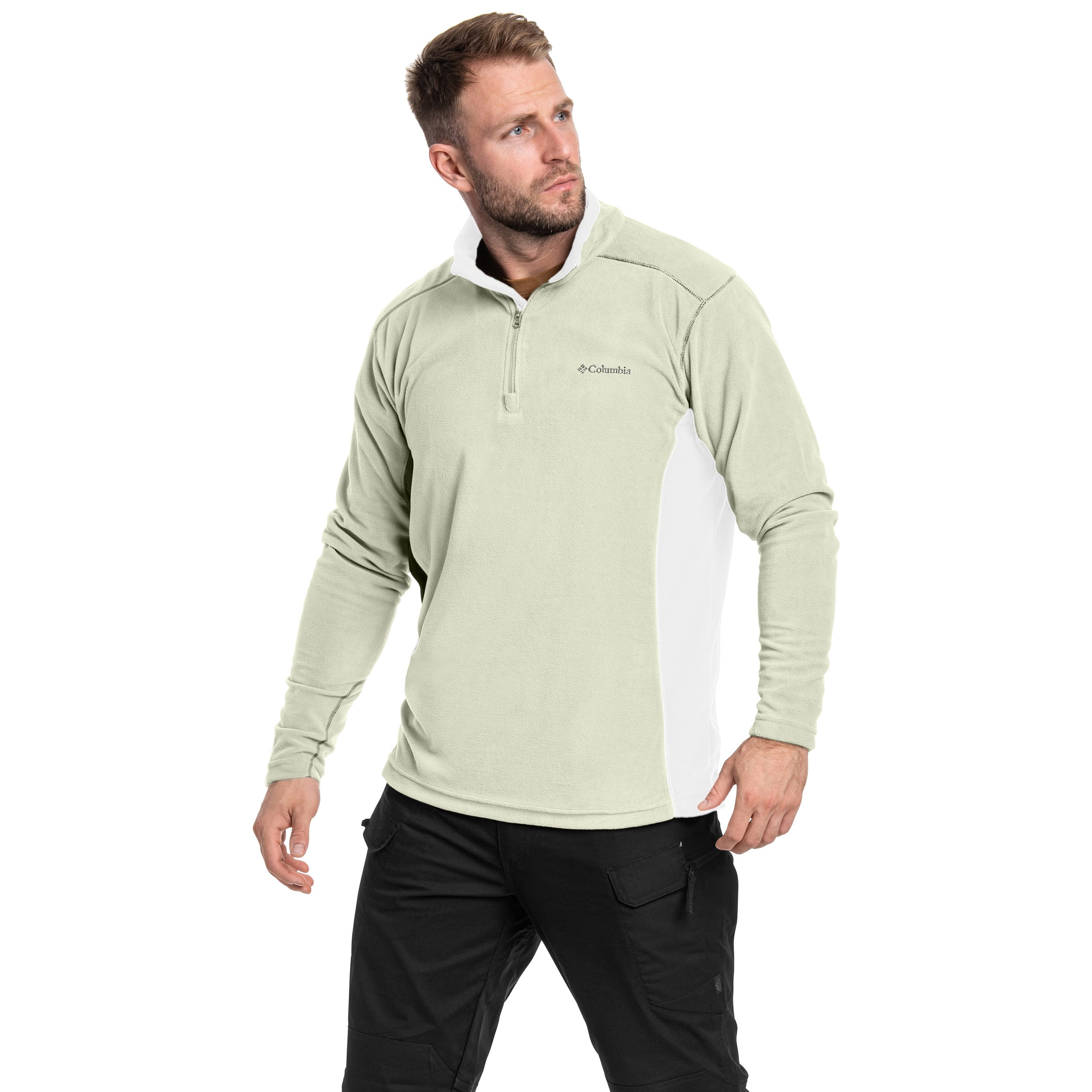 Флісова кофта Columbia Klamath Range II Half Zip - Safari/Dark Stone