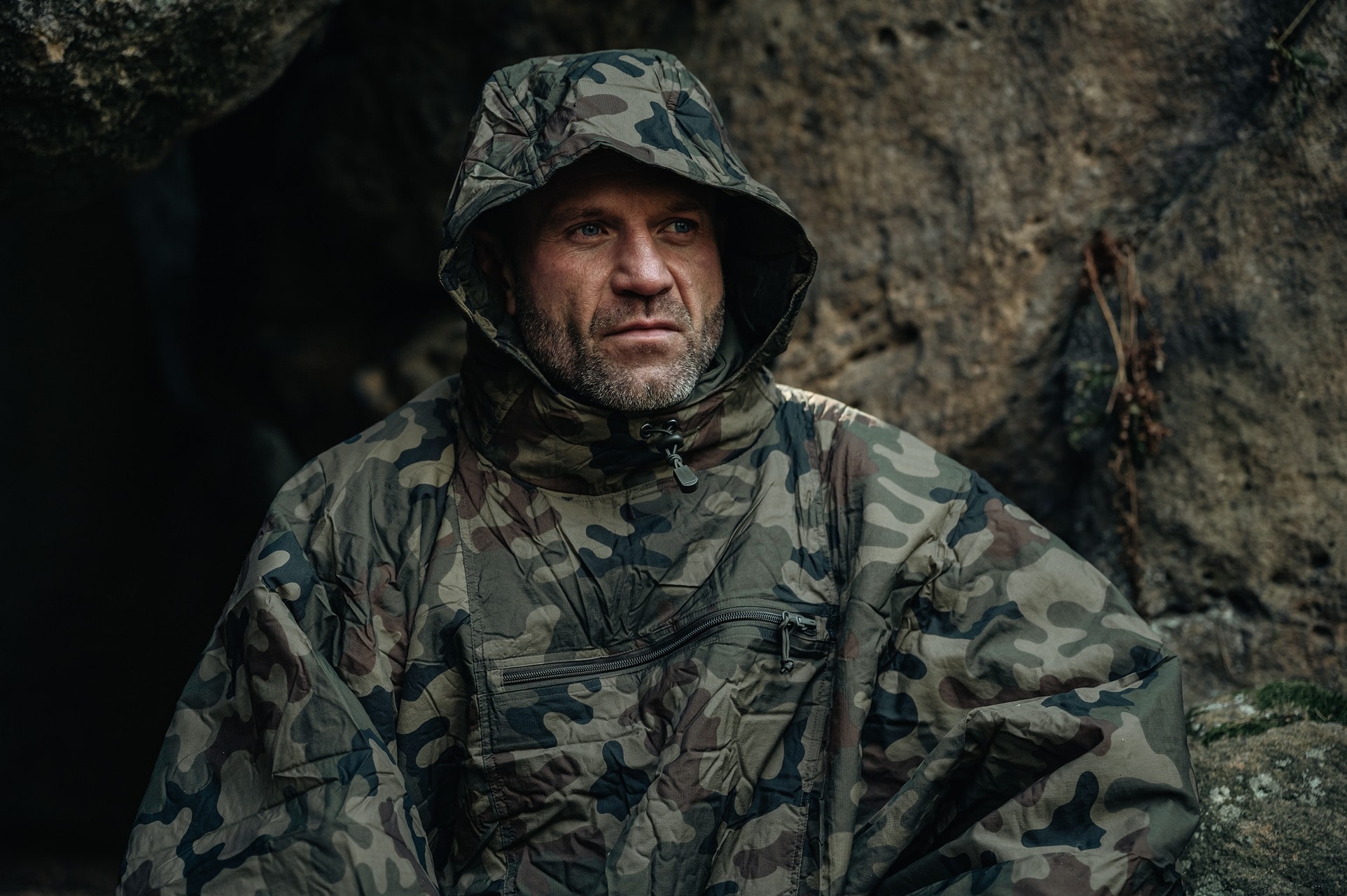 Пончо Helikon-Tex Swagman Roll Climashield Apex з функцією спального мішка - wz.93 Pantera PL Woodland