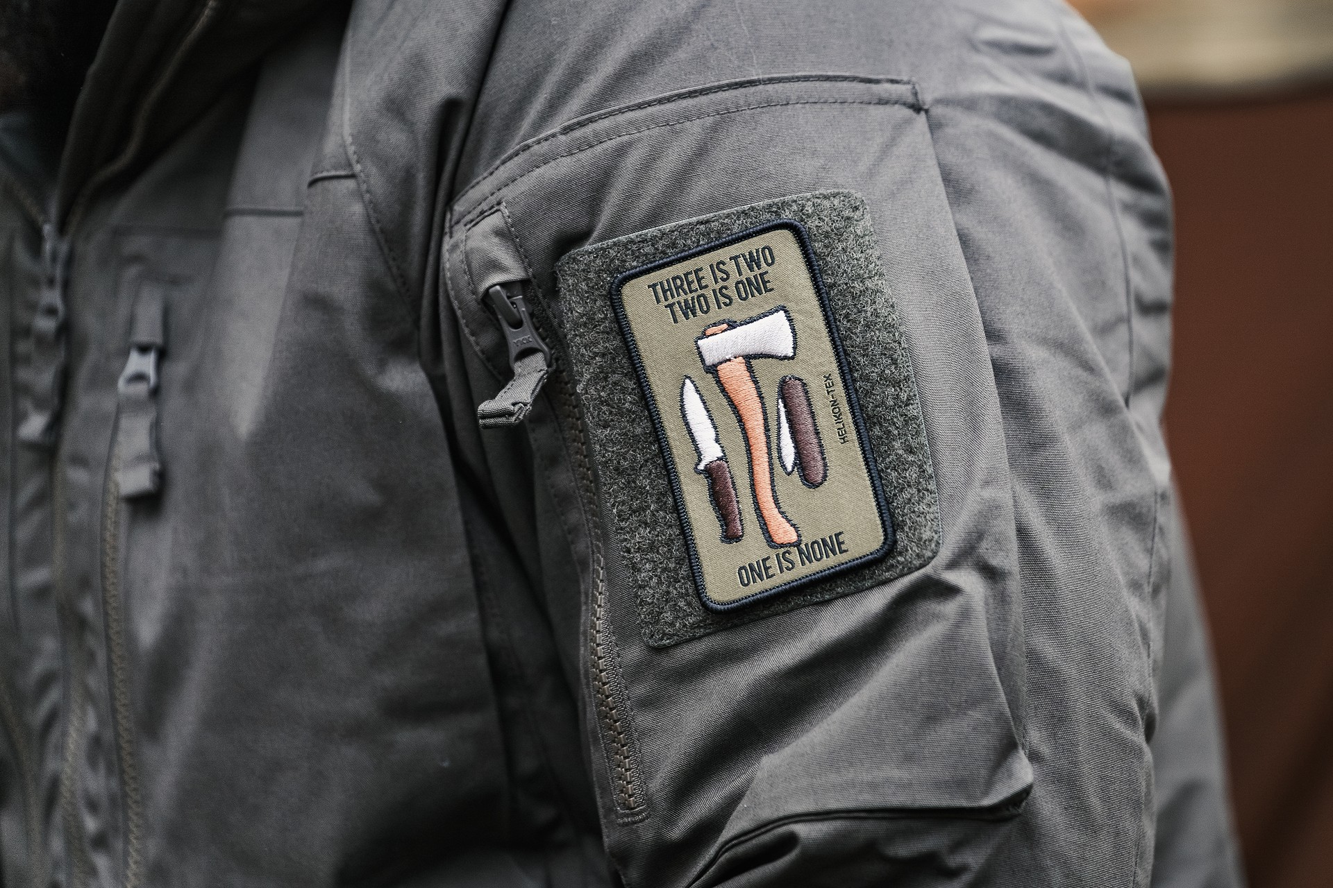 Нашивка Helikon One is none Patch - Green