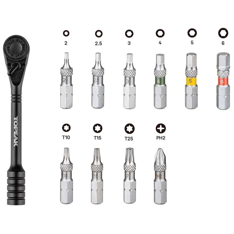Торцевий ключ Topeak Ratchet Rocket Essential з набором біт