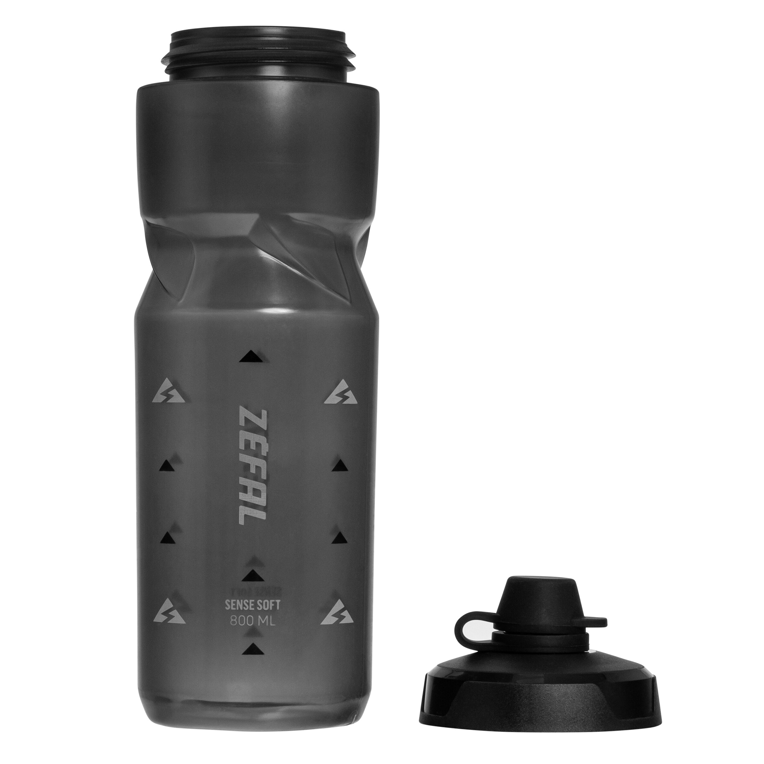 Пляшка Zefal Sense Soft 80 No-Mud Bottle 800 мл - Smoked Black