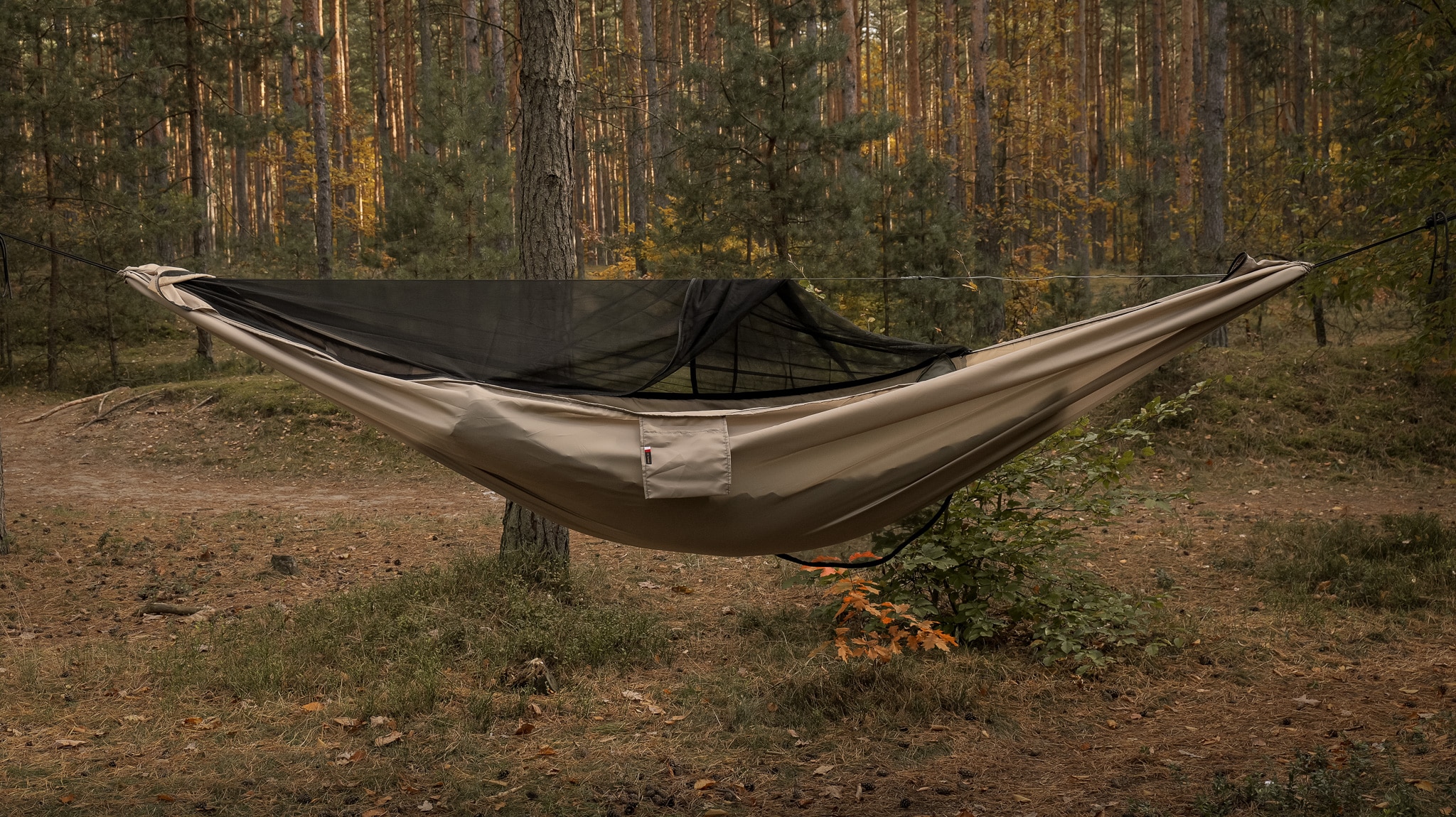 Гамак TigerWood Ważka V1 Long Pocket Desert - з москітною сіткою