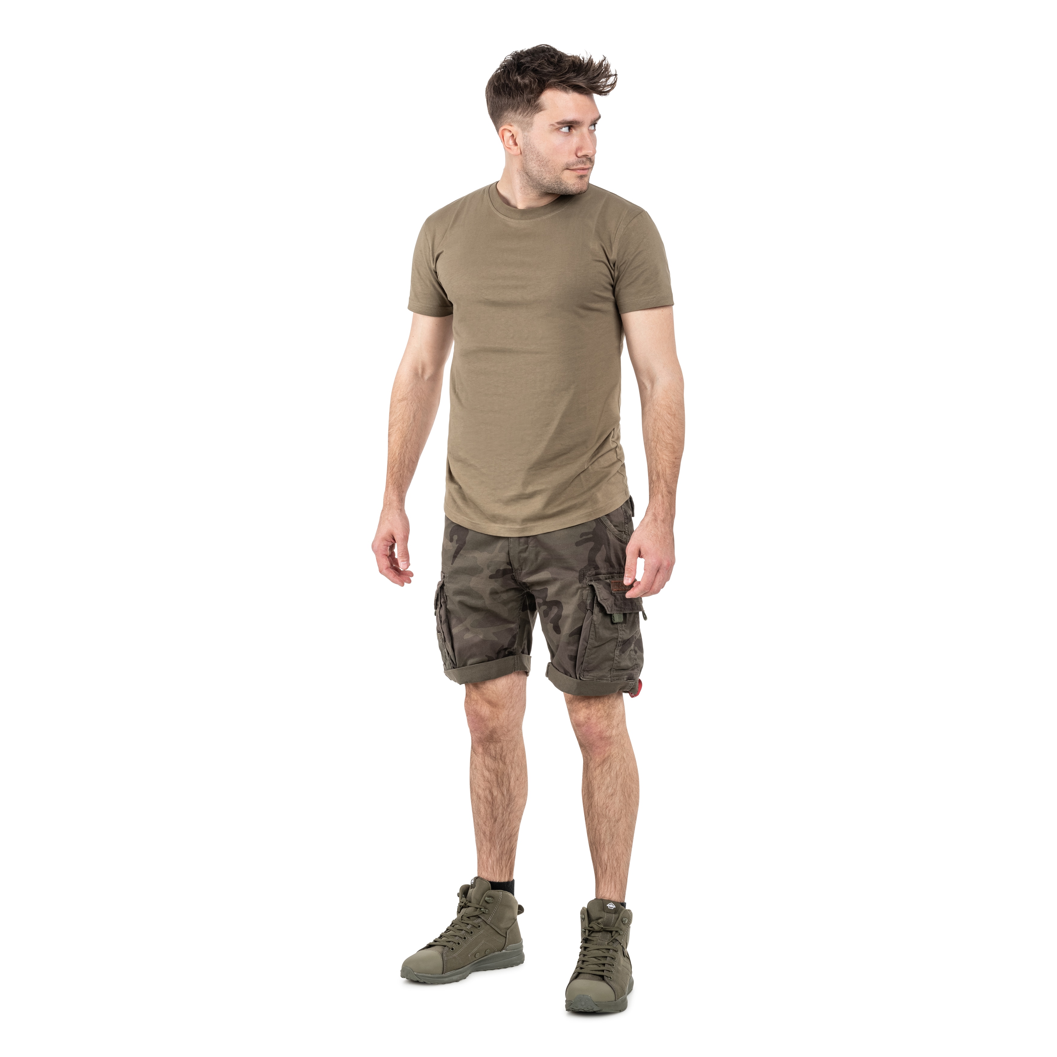 Шорти Alpha Industries Crew Short - Dark Olive Camo