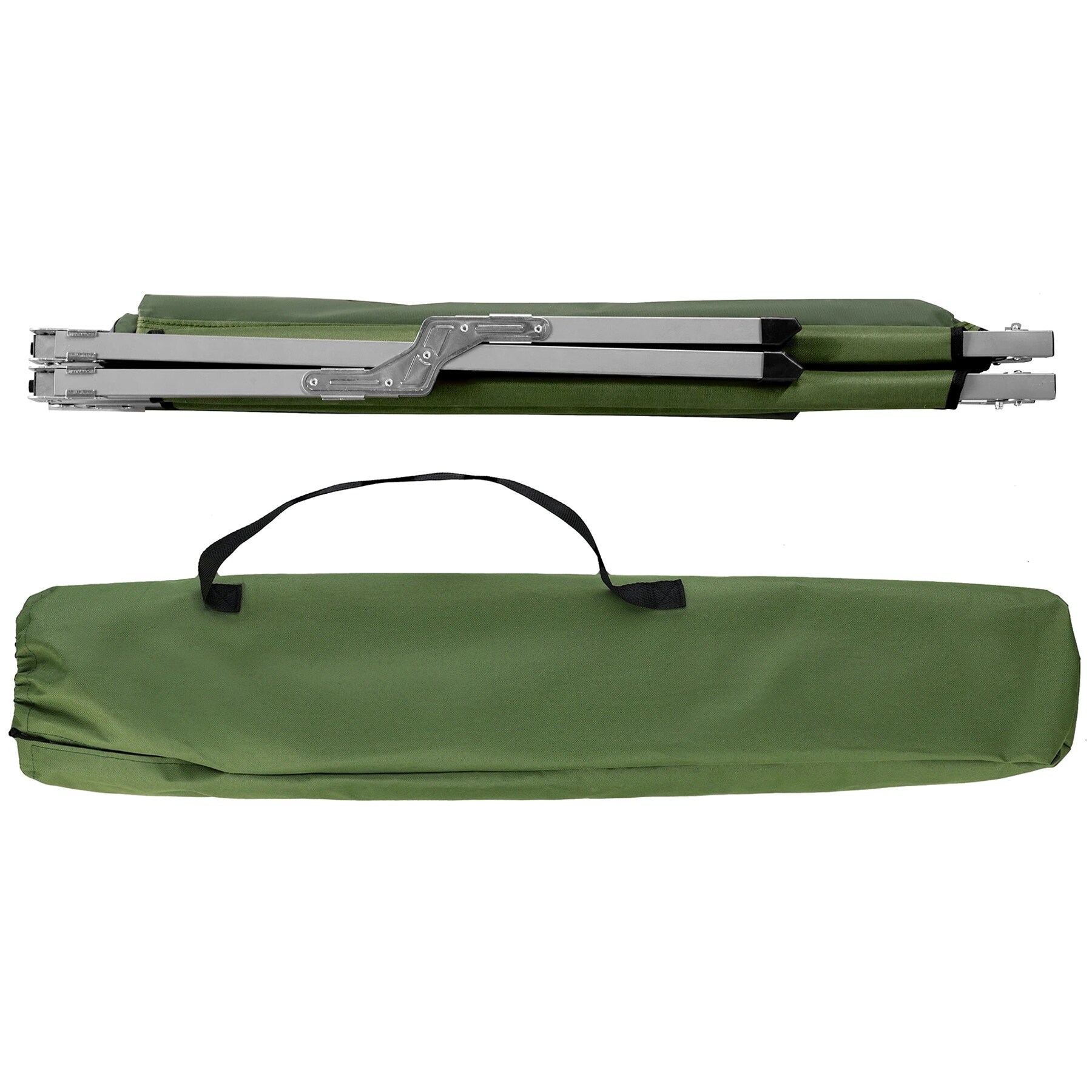 Складане сталеве польове ліжко Nils Camp 200 x 60 cm - Olive