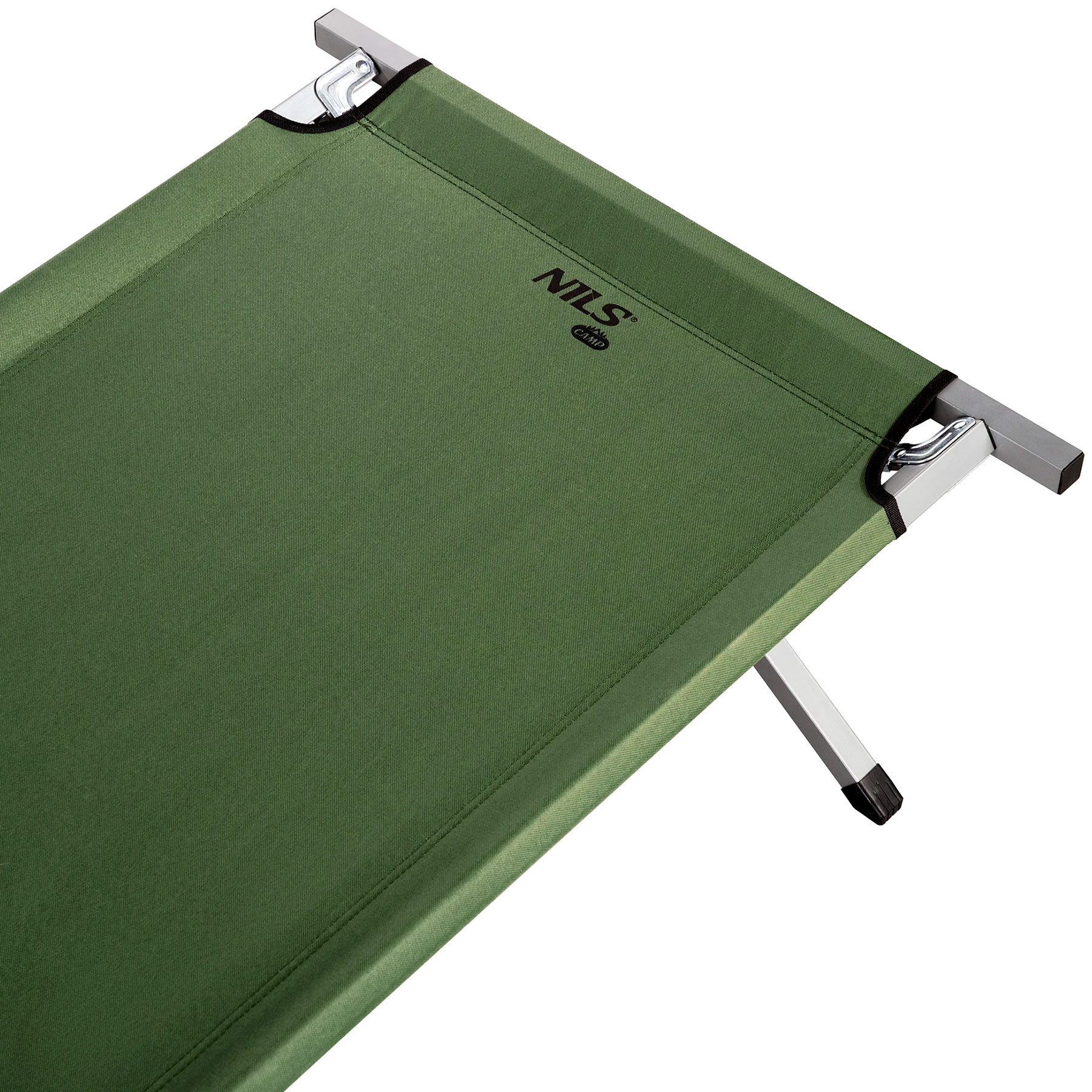 Складане сталеве польове ліжко Nils Camp 200 x 60 cm - Olive