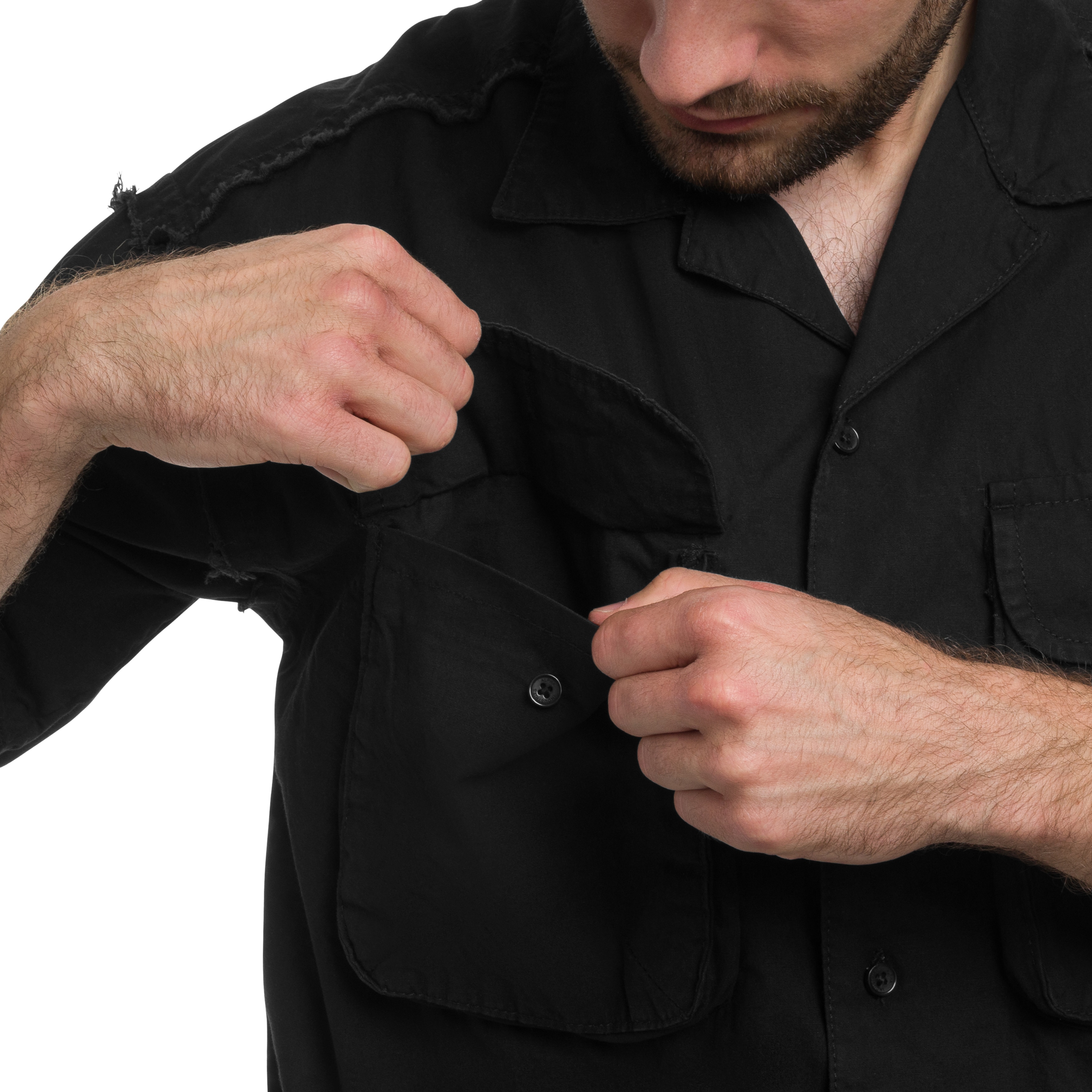 Сорочка Alpha Industries Aloha Safari Short Sleeve - Black