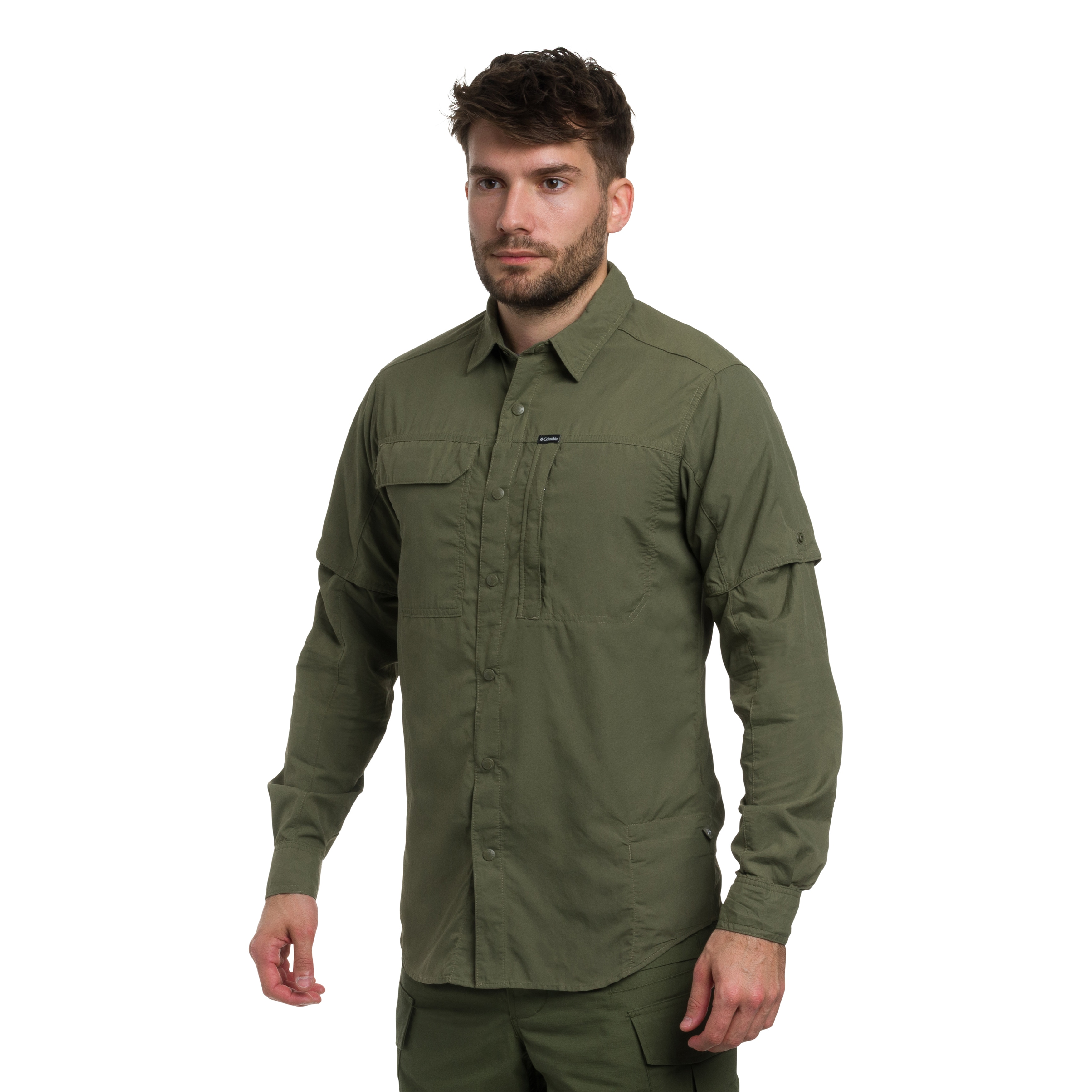 Сорочка Columbia Skien Valley Long Sleeve Insect Shield - Stone Green