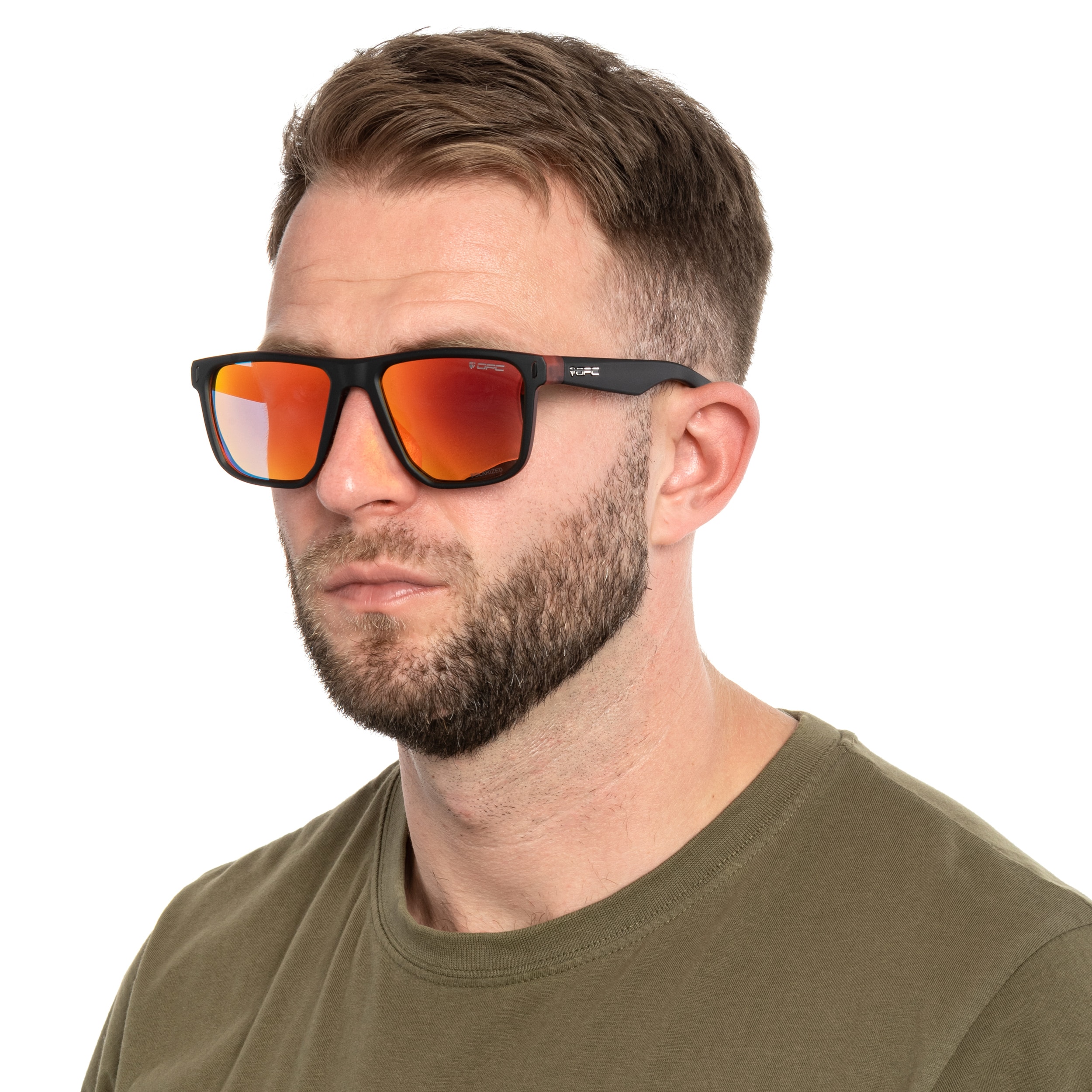 Сонцезахисні окуляри OPC Lifestyle Miami Matt/Black Red Revo з поляризацією