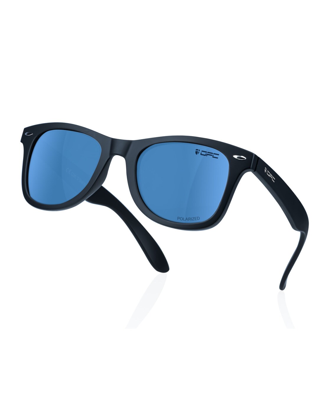 Сонцезахисні окуляри OPC Lifestyle Santa Cruz Matt Black/Blue Revo з поляризацією