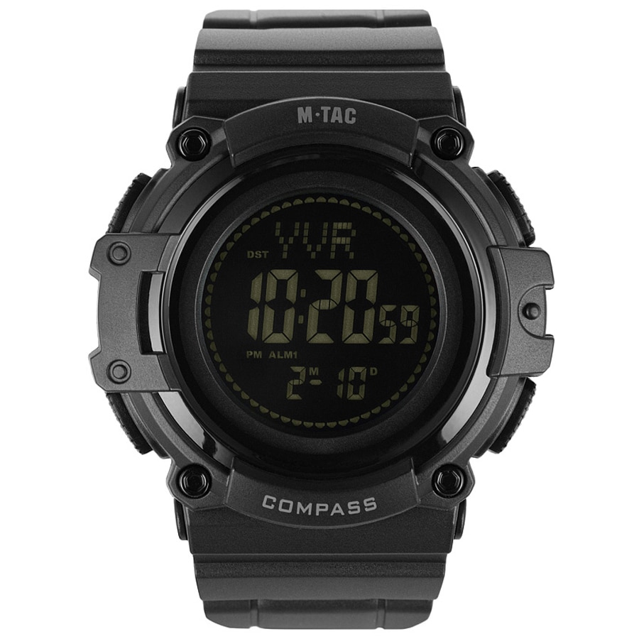 Тактичний годинник M-Tac з компасом 2233 - Black