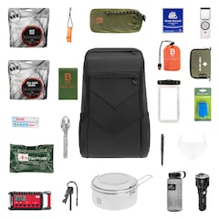 Евакуаційний рюкзак Helikon Bail Out Bag 25 л Shadow Grey V2 - зі спорядженням