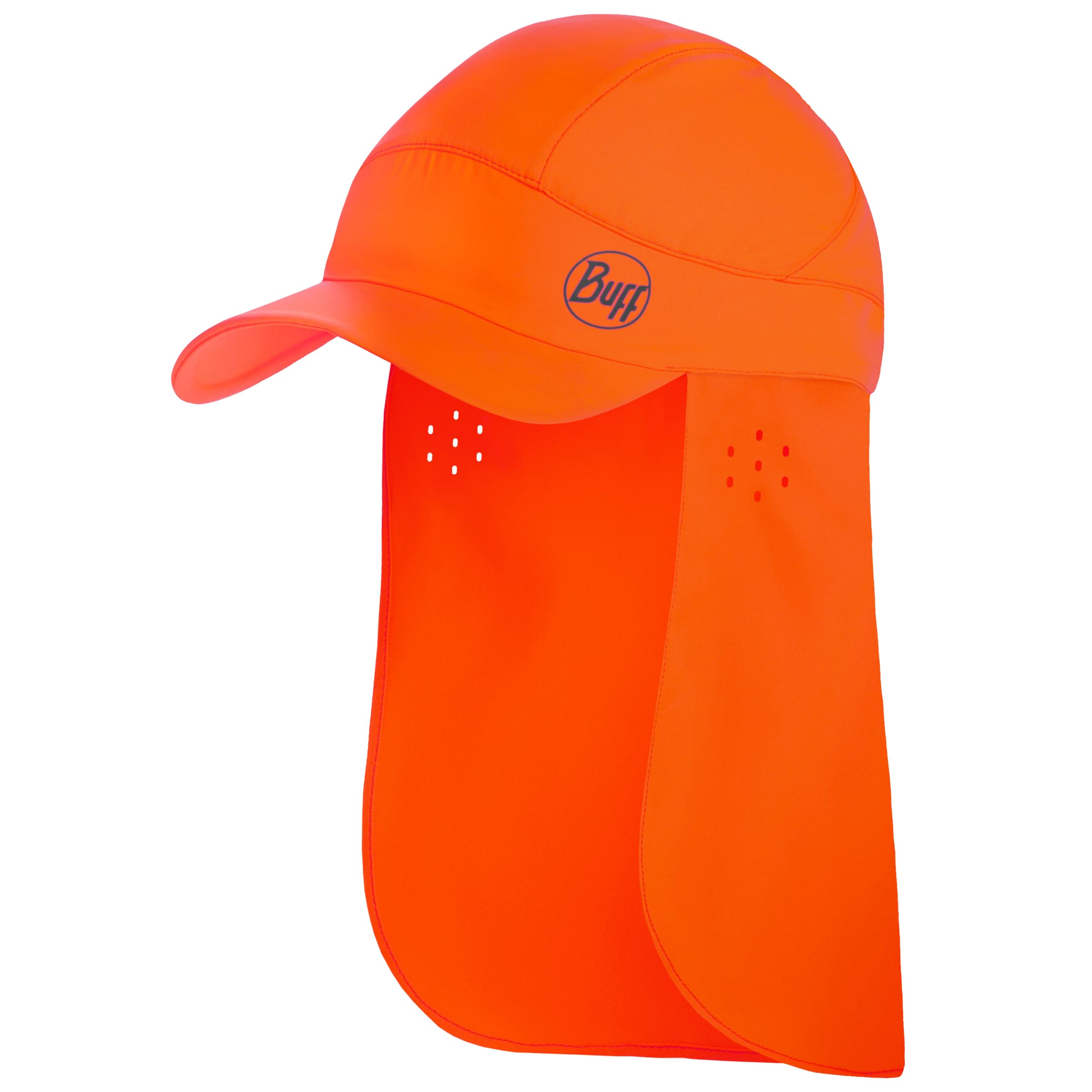 Бейсболка Buff Safety Pack Bimini Cap із захистом шиї - Solid Orange Fluor