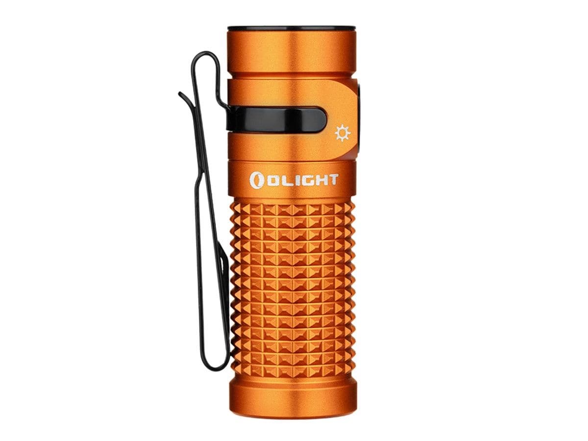 Ліхтарик Olight Baton 4 Premium Edition Orange з бездротовим зарядним футляром - 1300 люменів