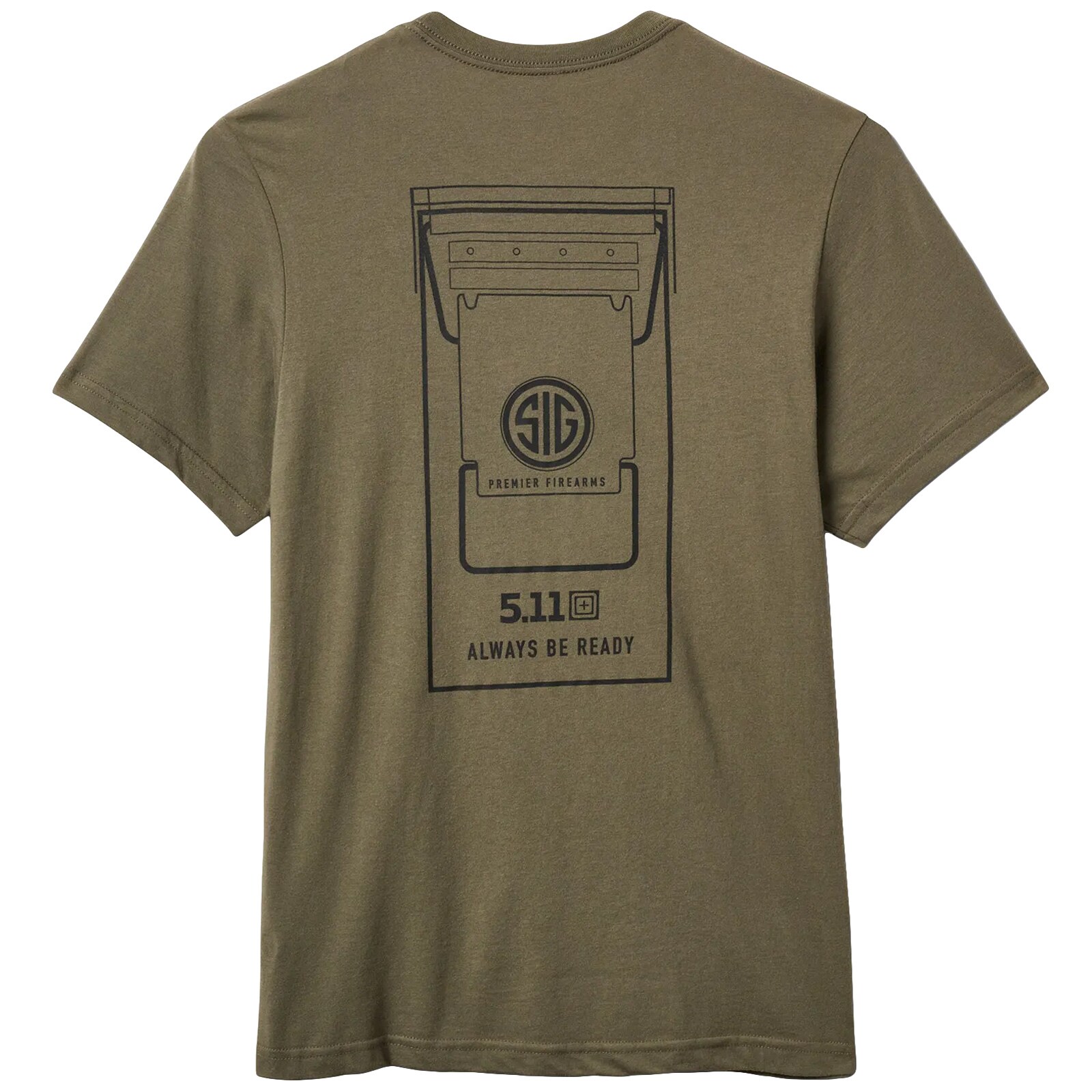 Футболка T-shirt 5.11 x SIG SAUER Ammo Cans Tee - Ranger Green