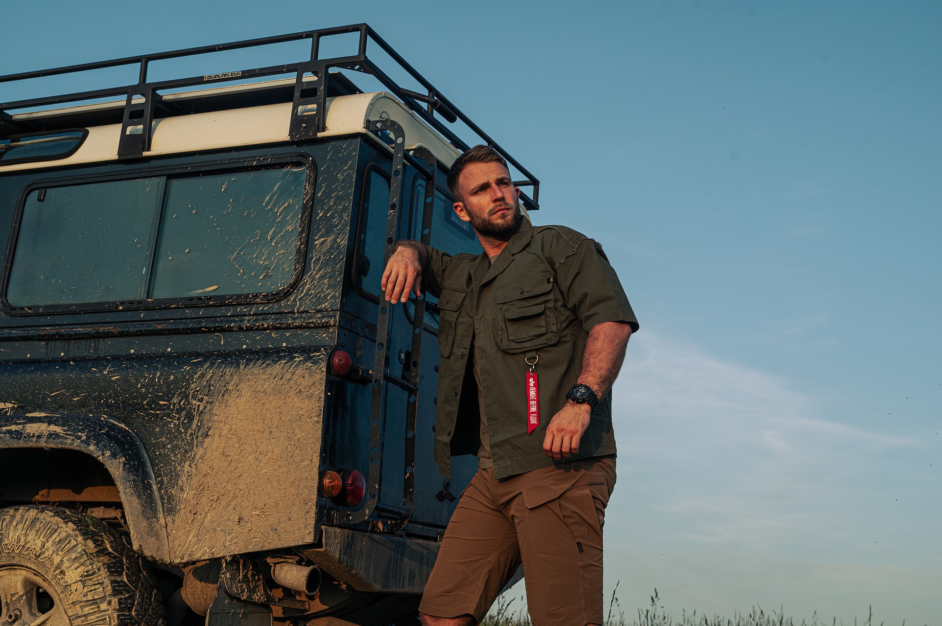 Сорочка Alpha Industries Aloha Safari Short Sleeve - Dark Olive