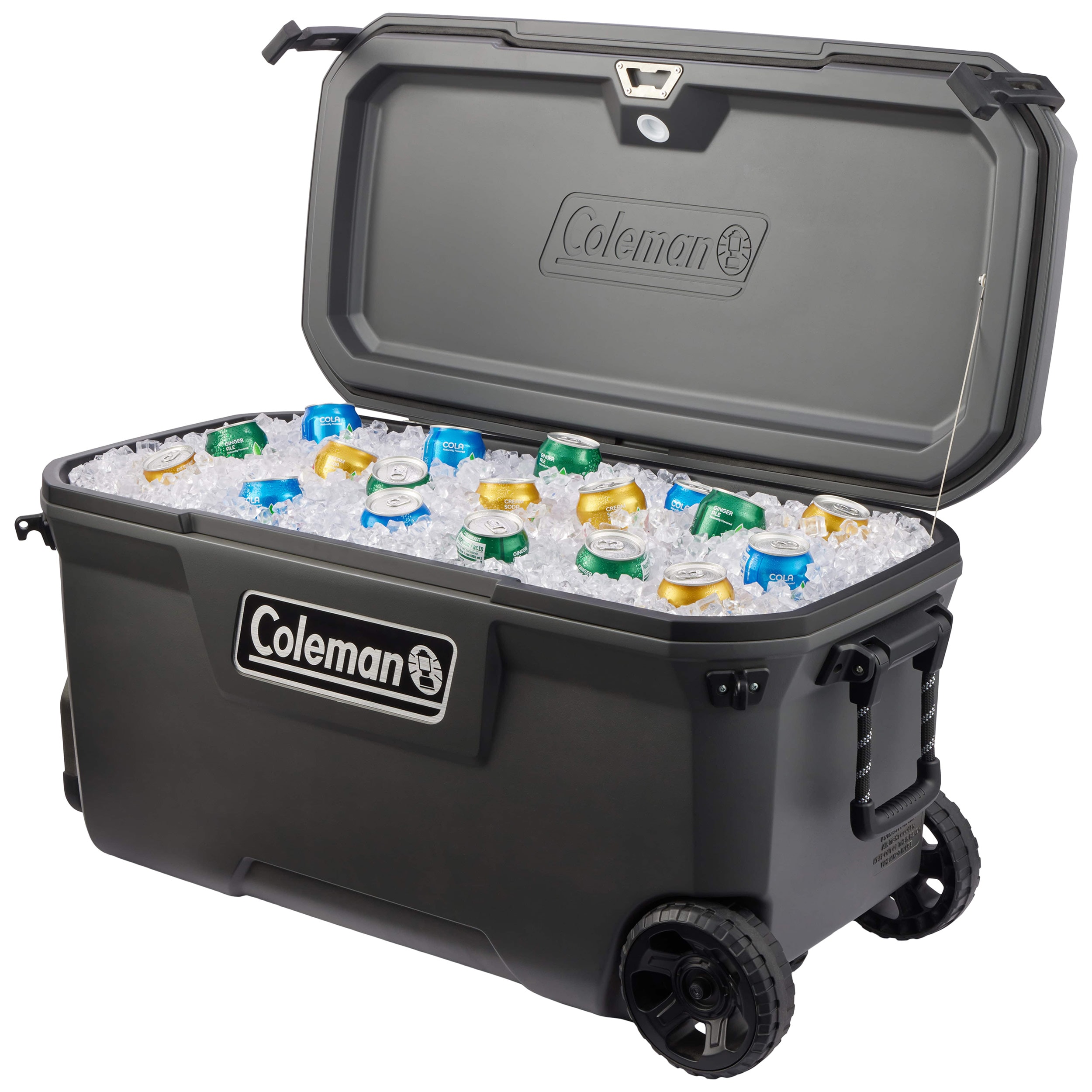 Туристичний холодильник Coleman Convoy 100QT Wheeled Cooler Box 97 л - Black