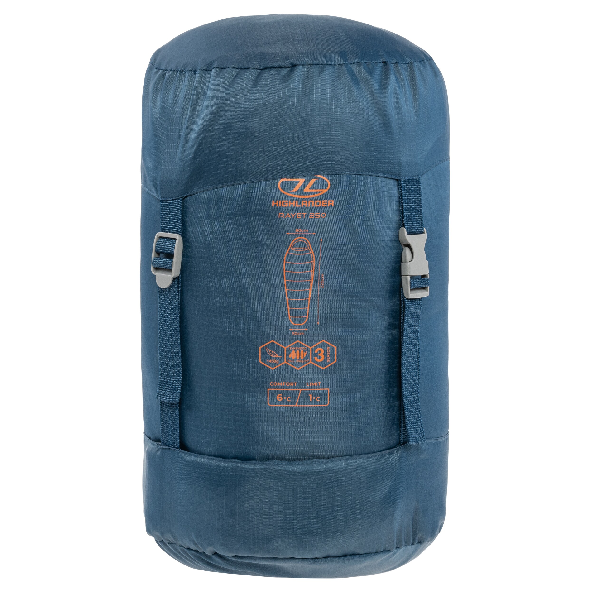 Спальний мішок Highlander Outdoor Rayet 250 - Deep Blue