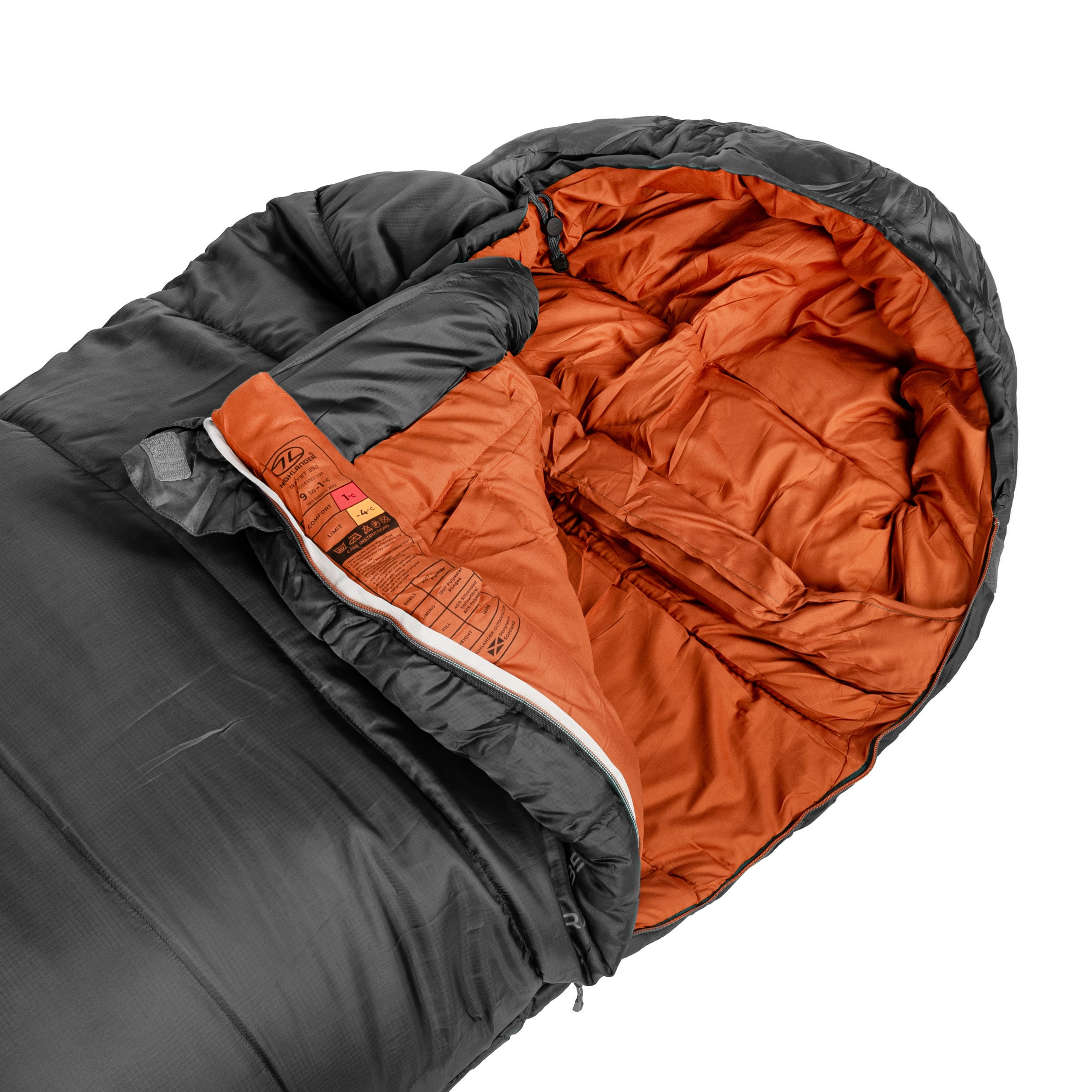 Спальний мішок Highlander Outdoor Rayet 450 - Dark Grey