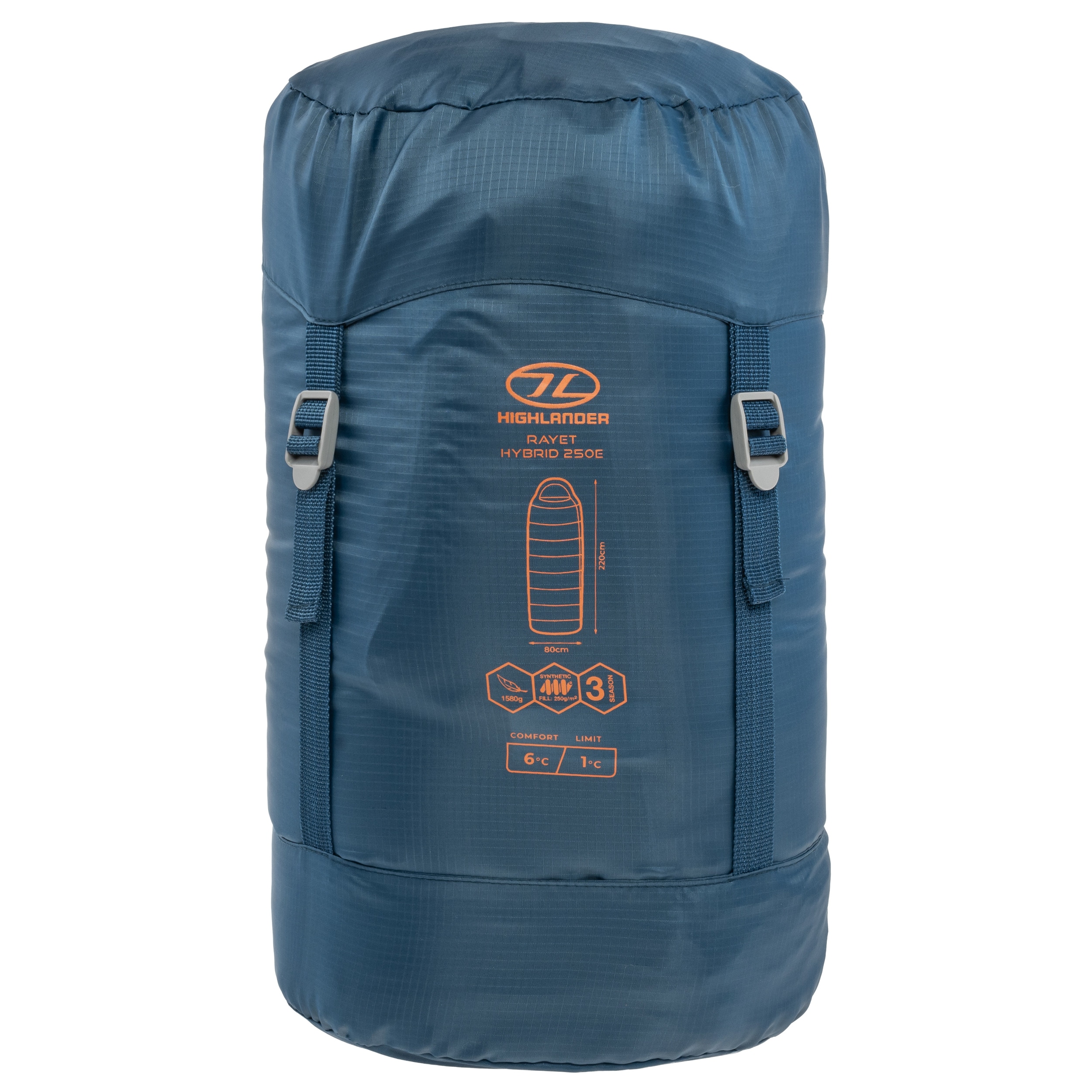 Спальний мішок Highlander Outdoor Rayet Hybrid 250 - Deep Blue