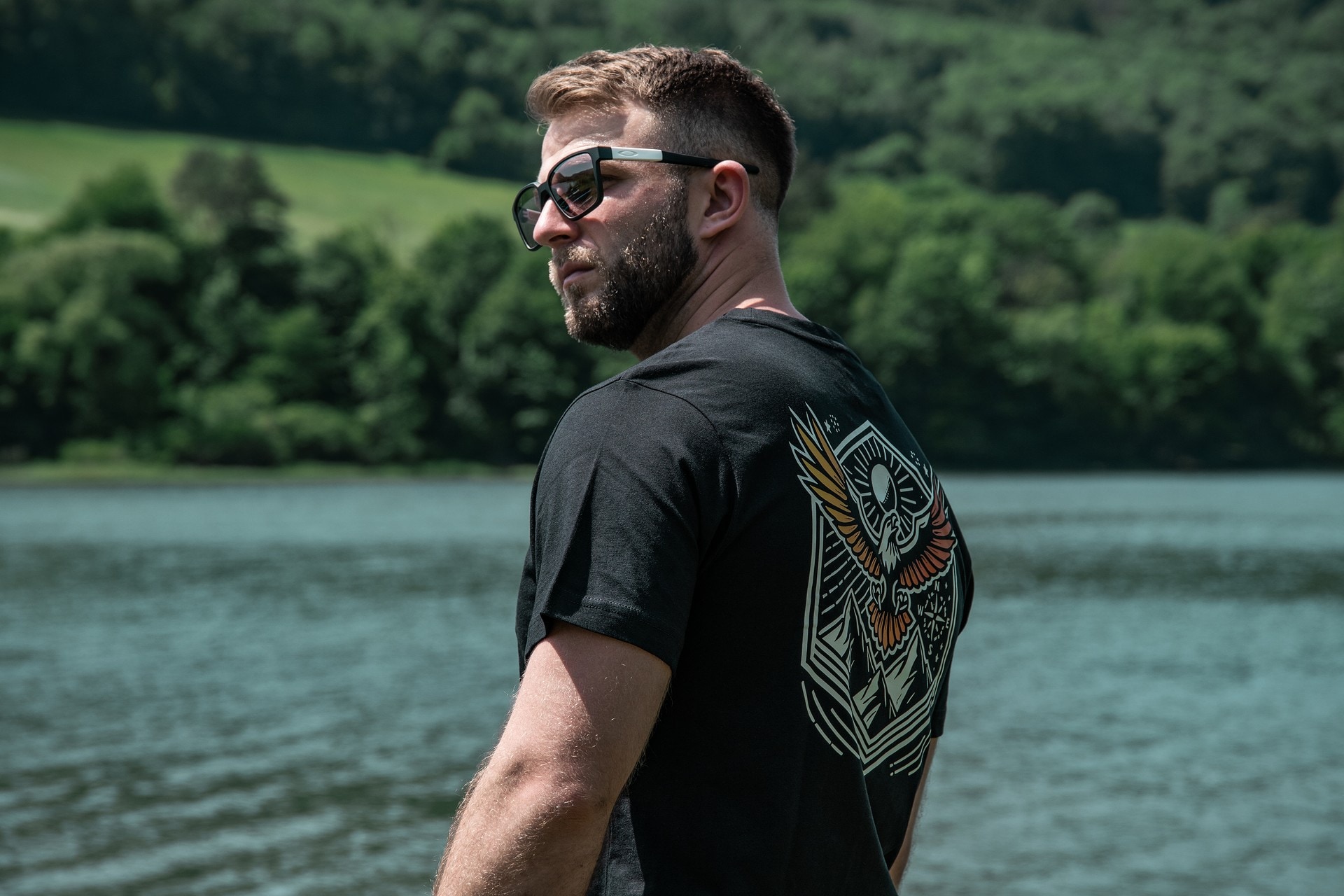 Футболка T-shirt Voyovnik Summit Wings - Чорна