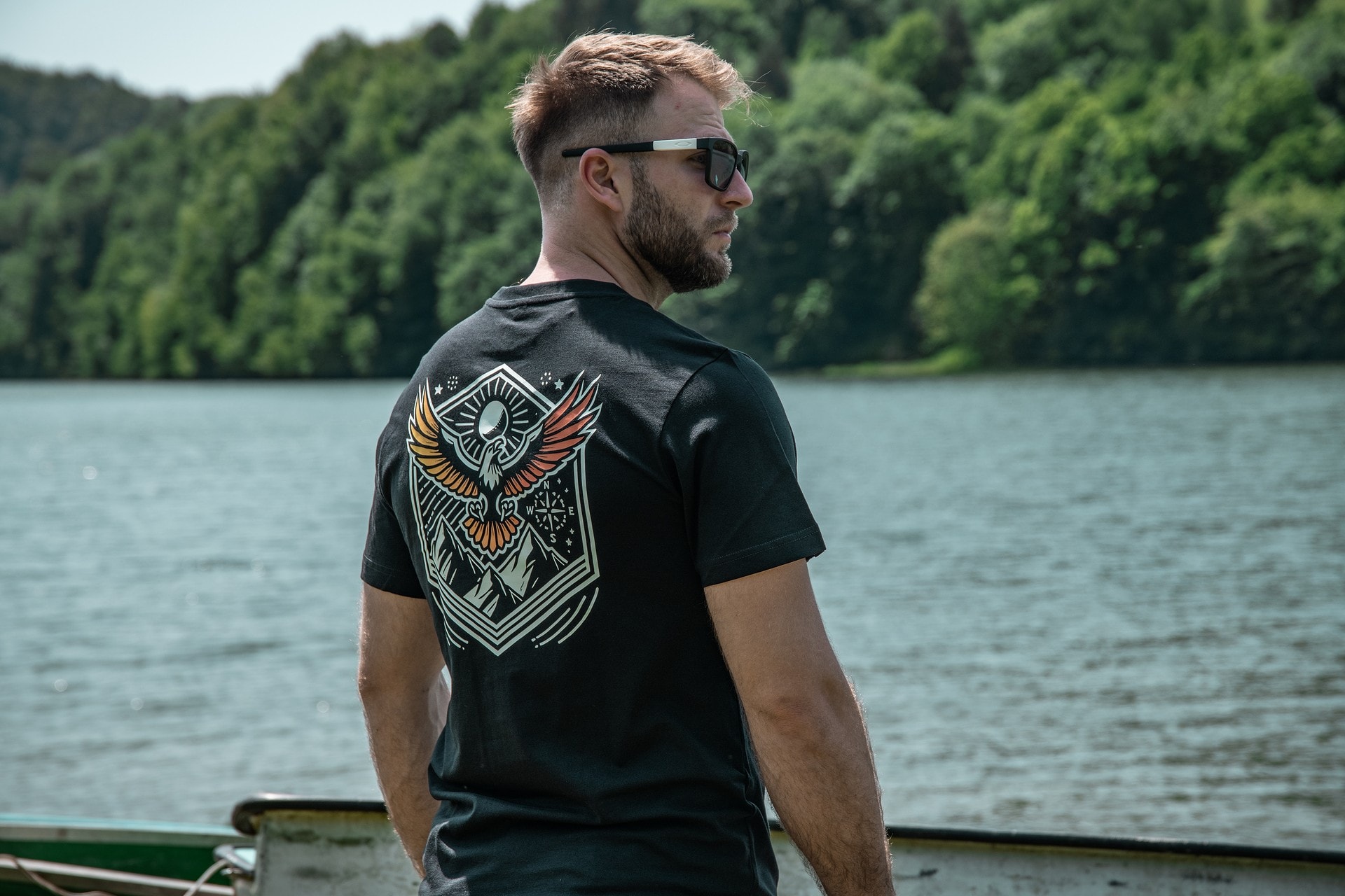 Футболка T-shirt Voyovnik Summit Wings - Чорна