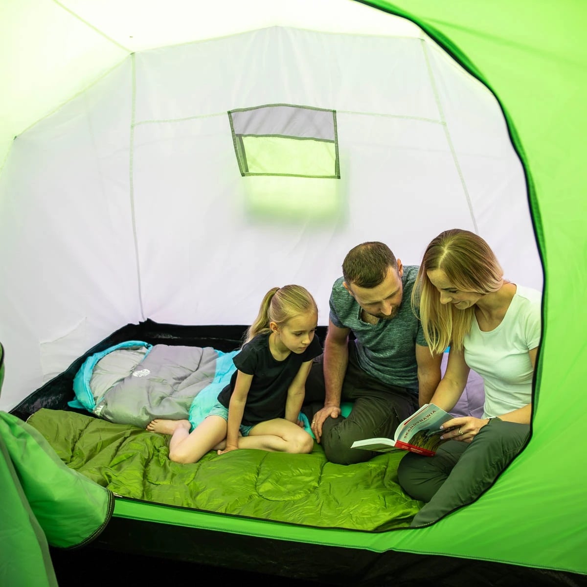 Намет 6-місний Nils Camp Highland NC6031 - Зелено-сірий