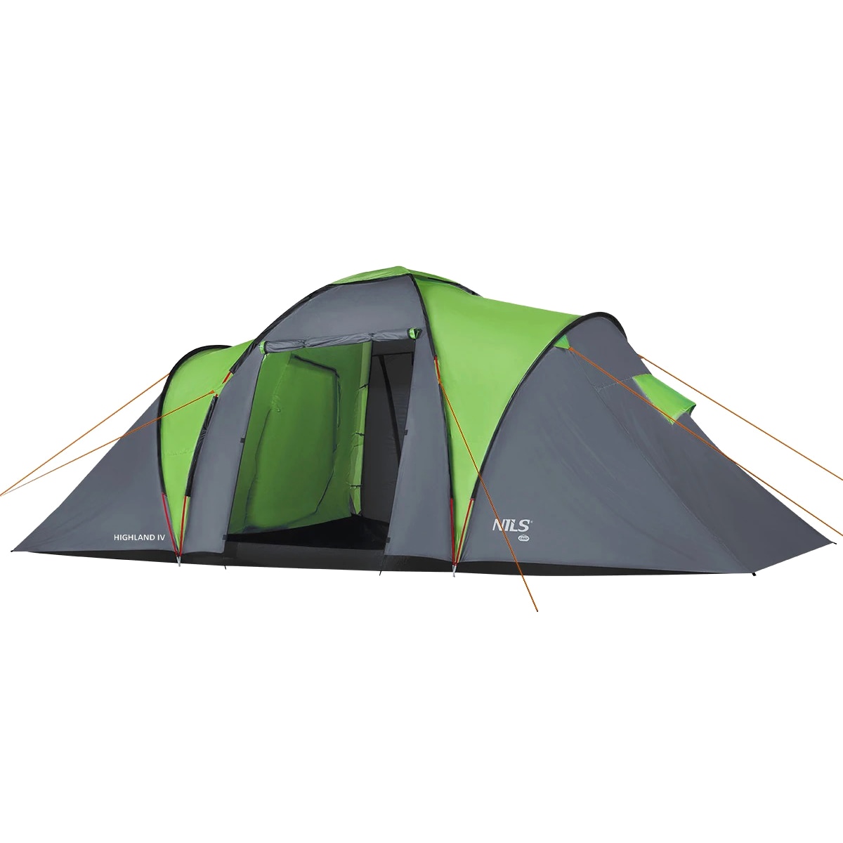 Намет 4-місний Nils Camp Highland IV NC6431 - Зелено-сірий