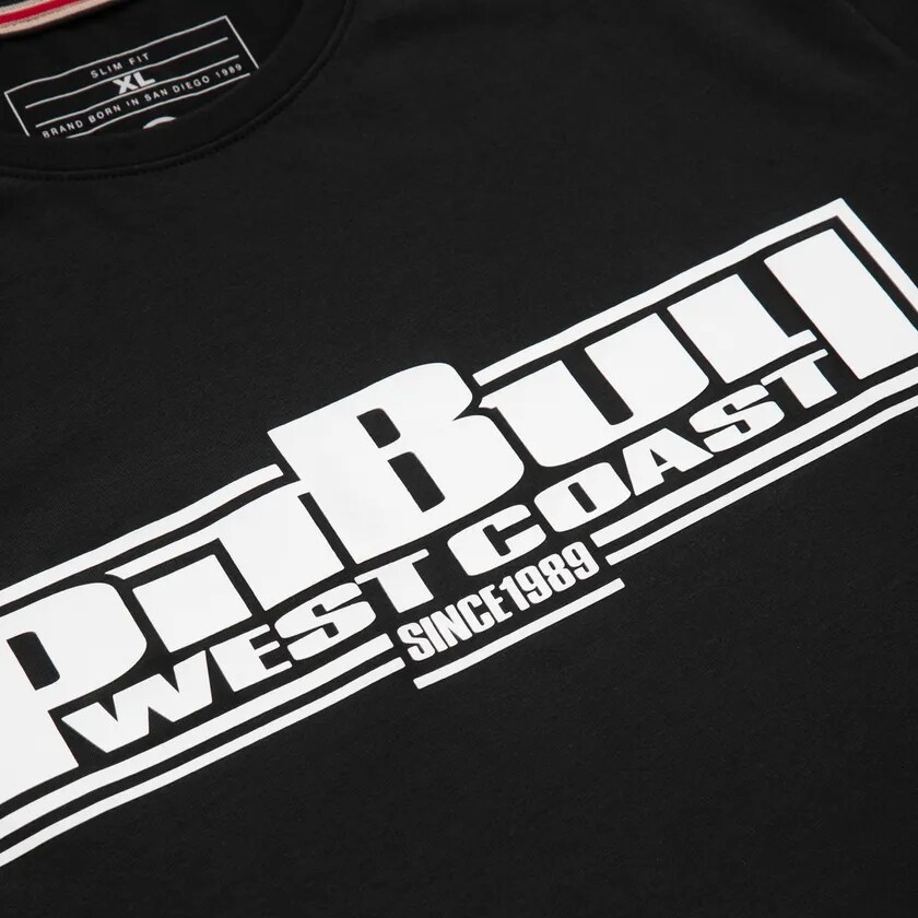 Футболка T-shirt Pitbull Slim Fit Classic Boxing - Black