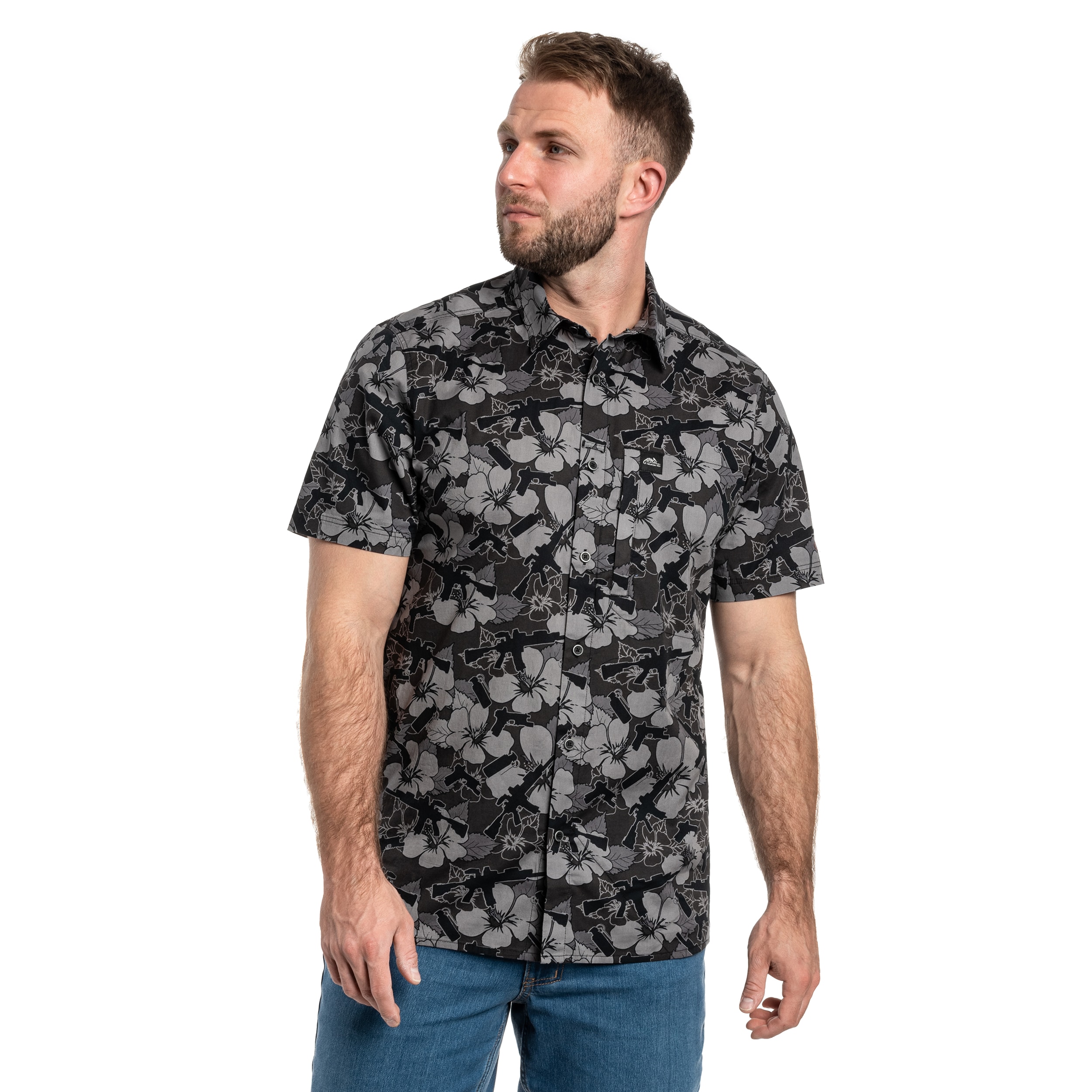 Сорочка Helikon Tactical Hawaiian Short Sleeve - Dark Ops