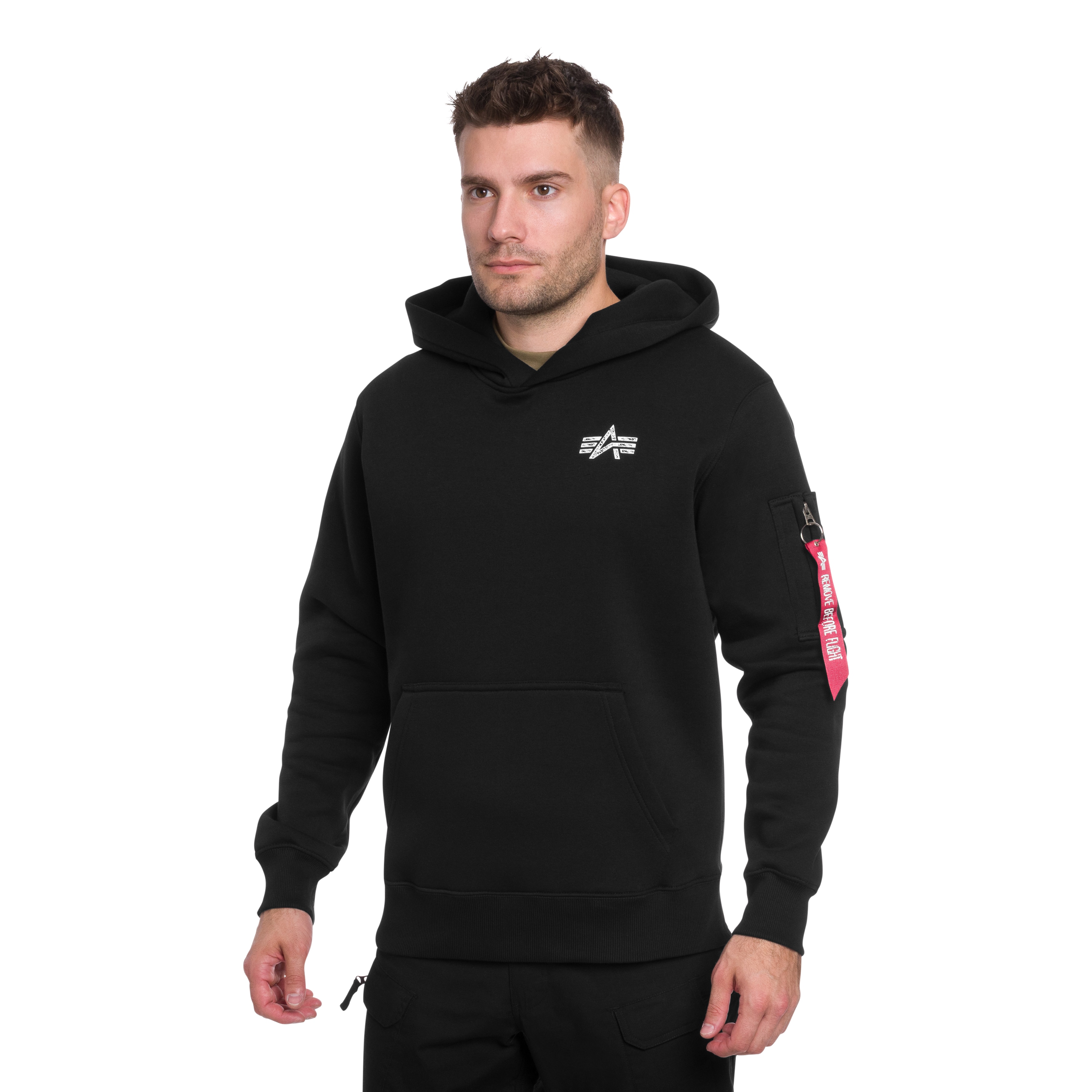 Кофта Alpha Industries Signature Back Print - Black