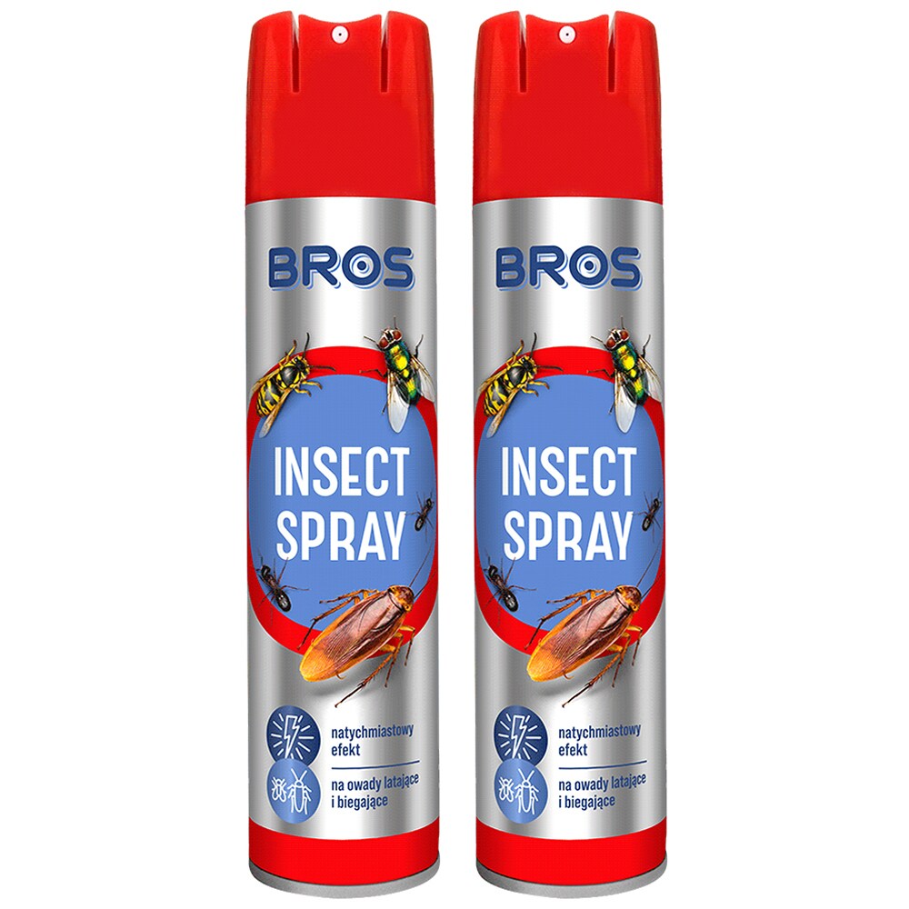 Спрей Bros Insect Spray від бігаючих та літаючих комах 300 мл - 2 шт.