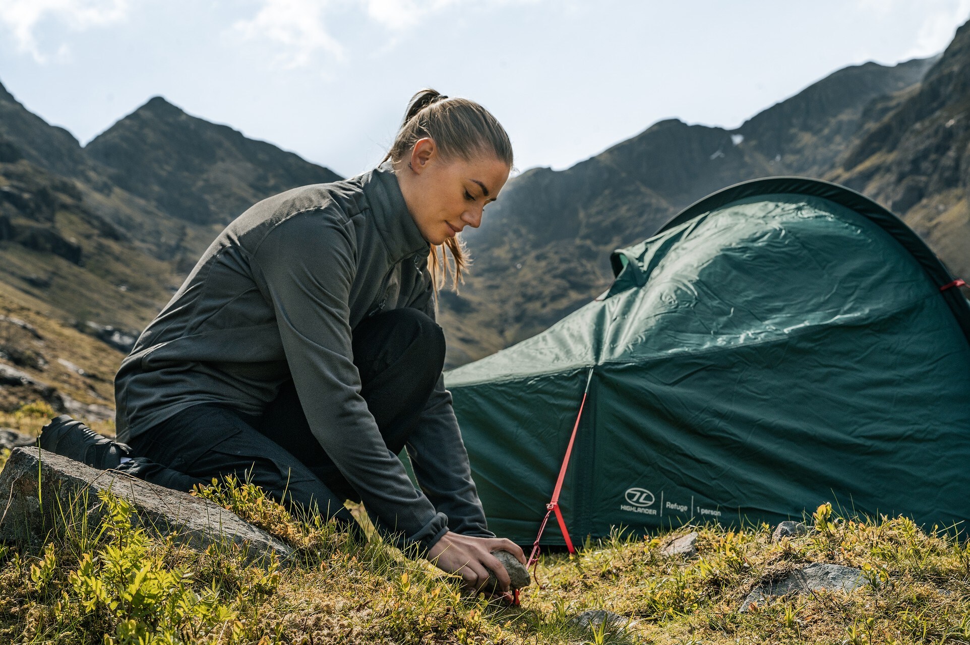 Намет 1-місний Highlander Outdoor Refuge - Pine Green