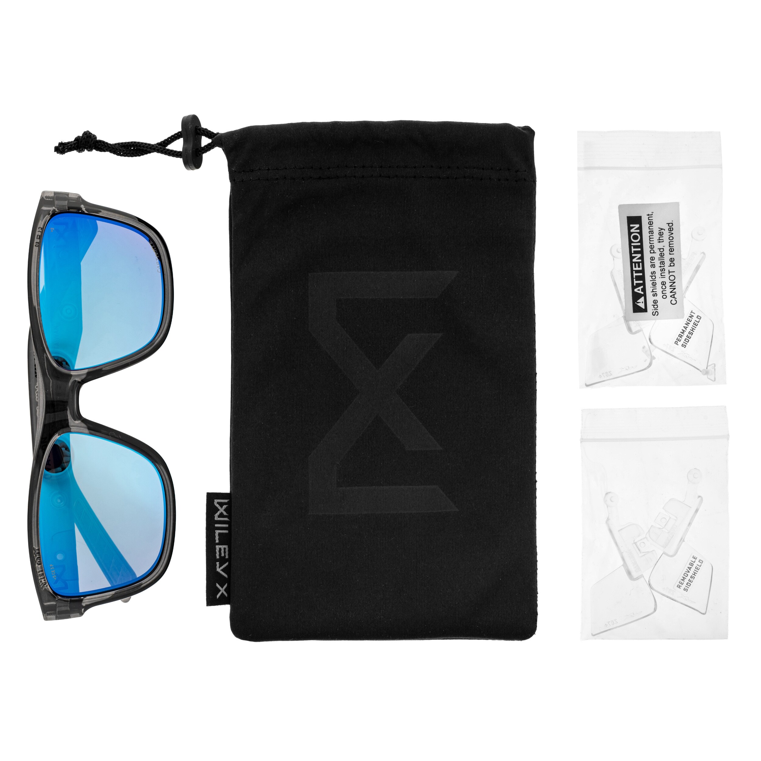 Окуляри Wiley X Ovation - Captive Polarized Blue Mirror/Gloss Crystal Dark Grey