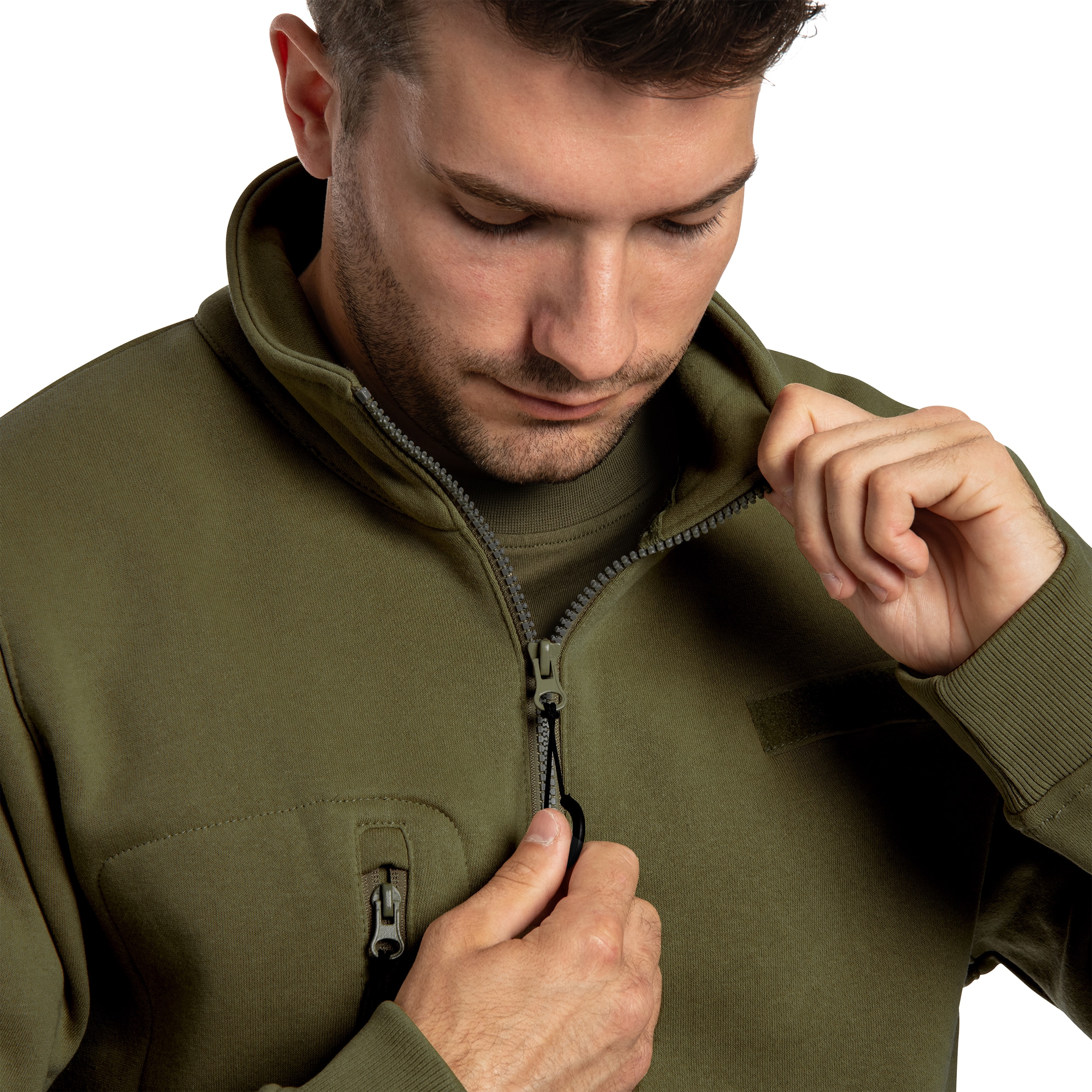 Кофта Brandit Tactical Sweat Troyer - Olive